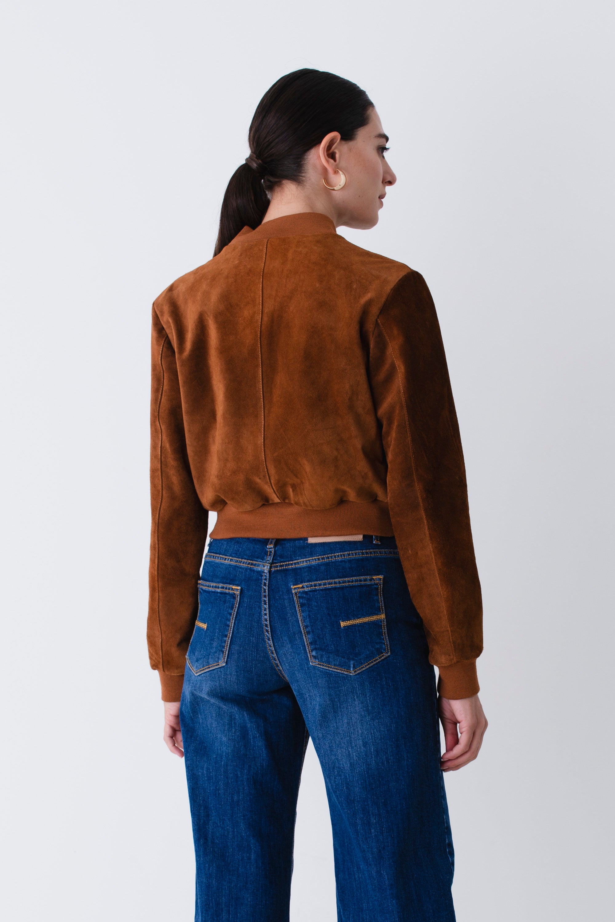 Giacca bomber in suede - FW26