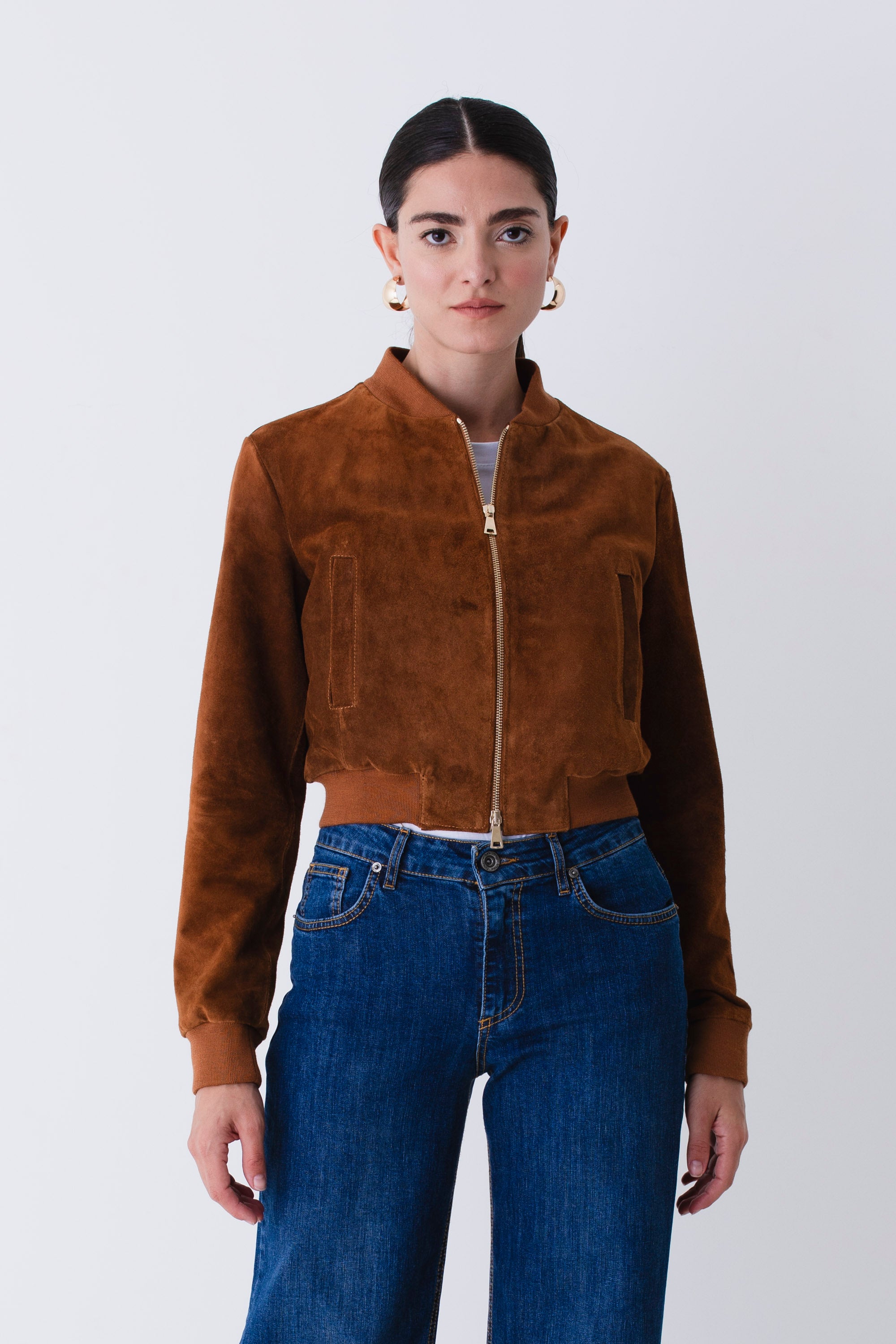 Giacca bomber in suede - FW26