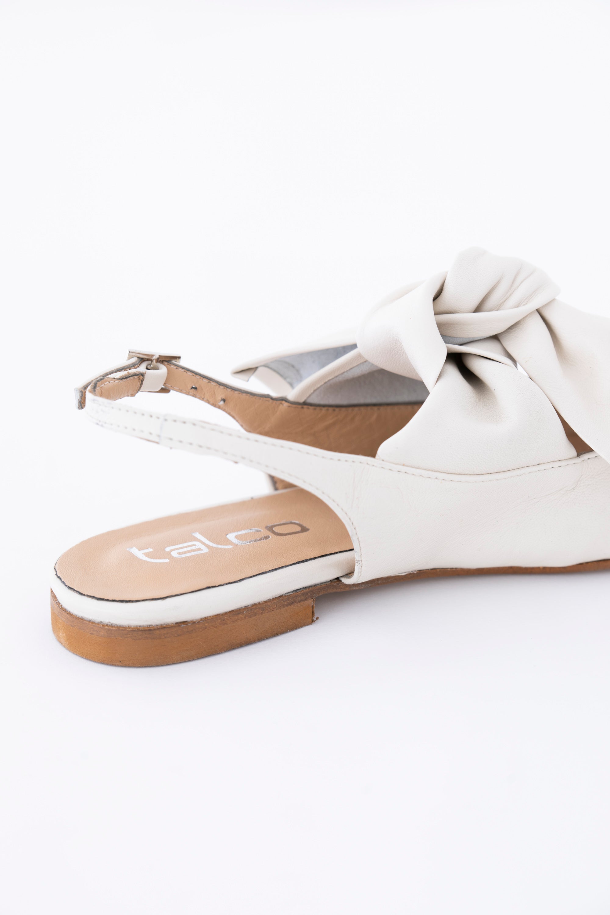 Slingback con fiocco in nappa - PE25