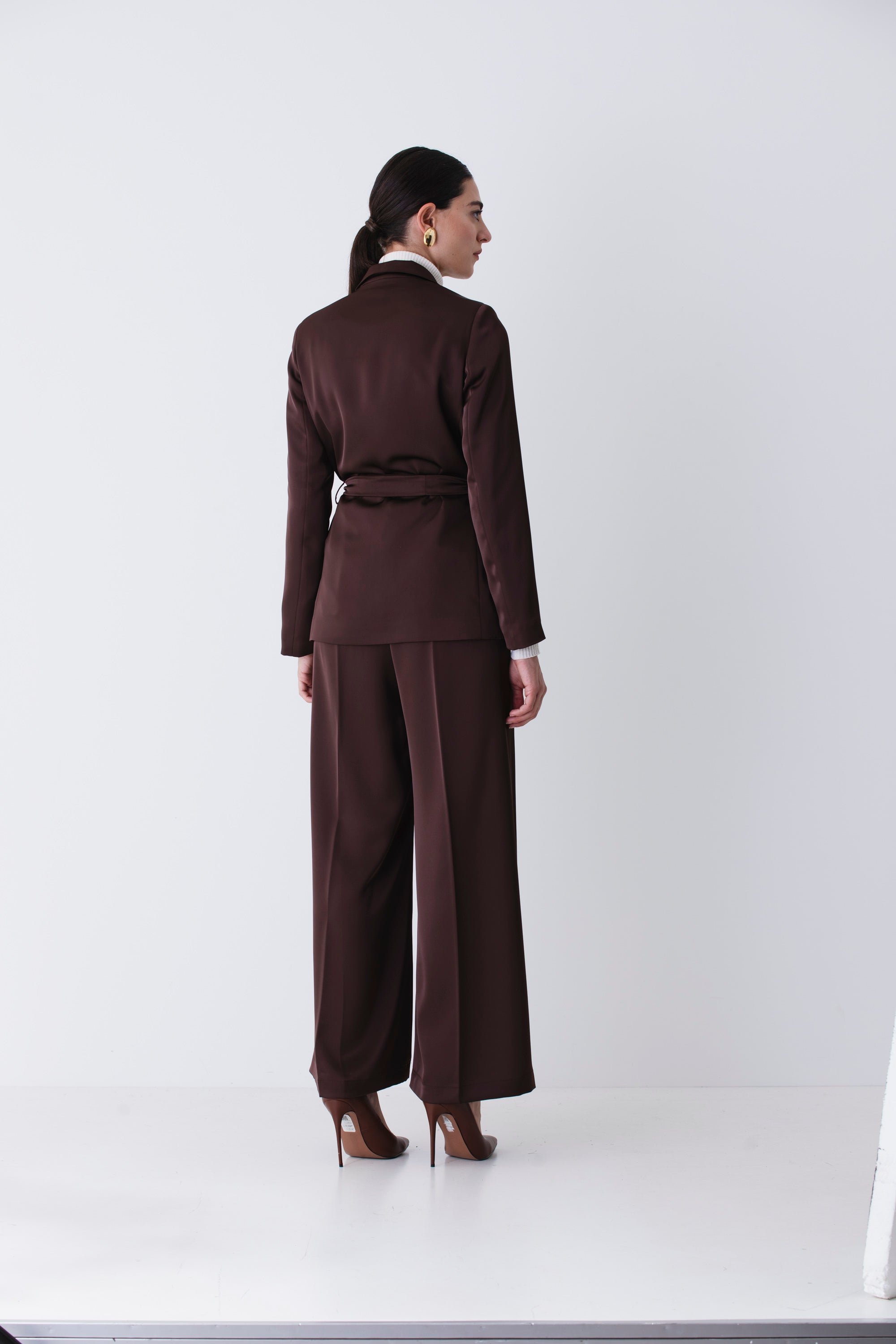 Blazer in raso con cintura - FW26
