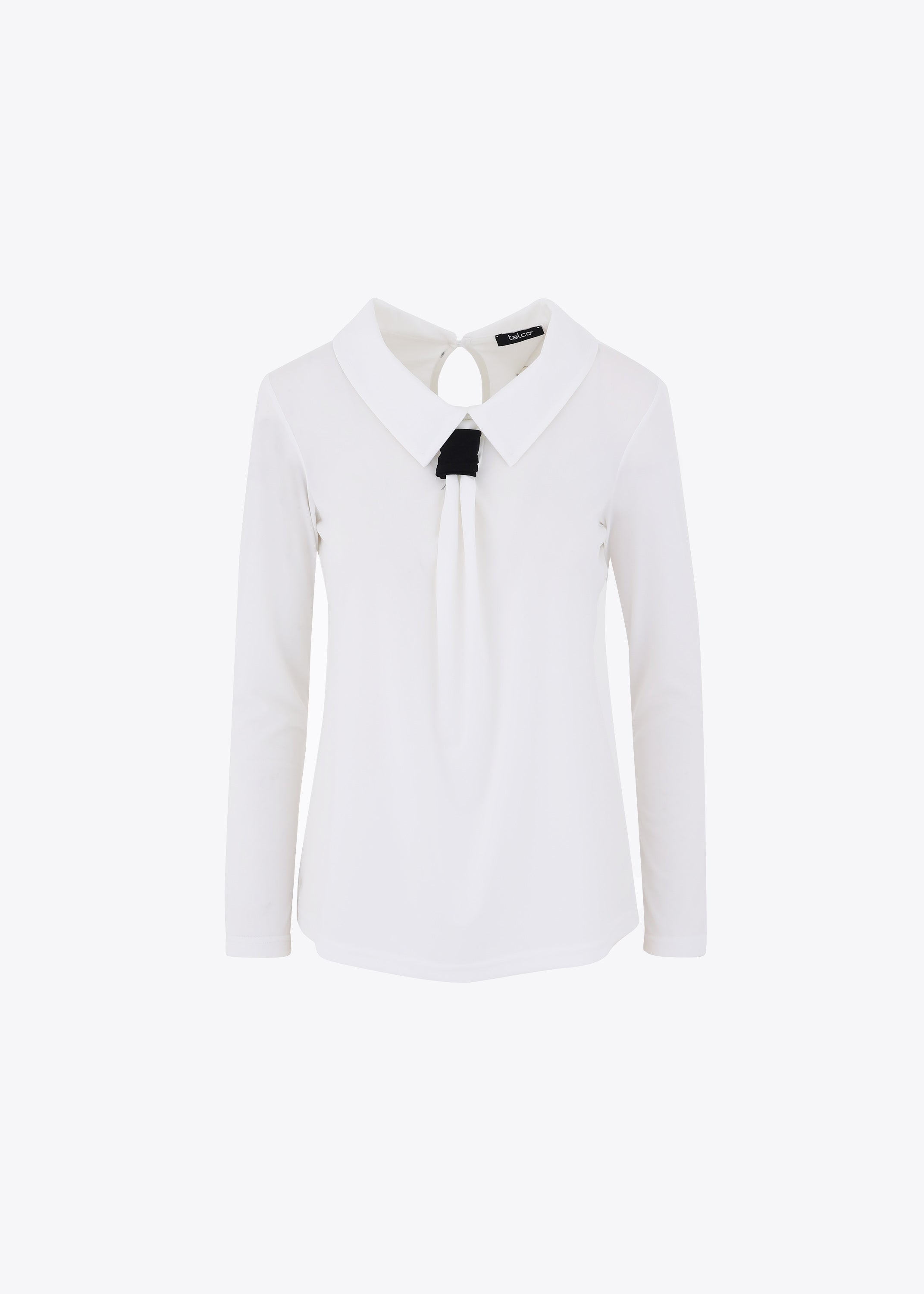 Camicia in jersey con finta cravatta - FW23