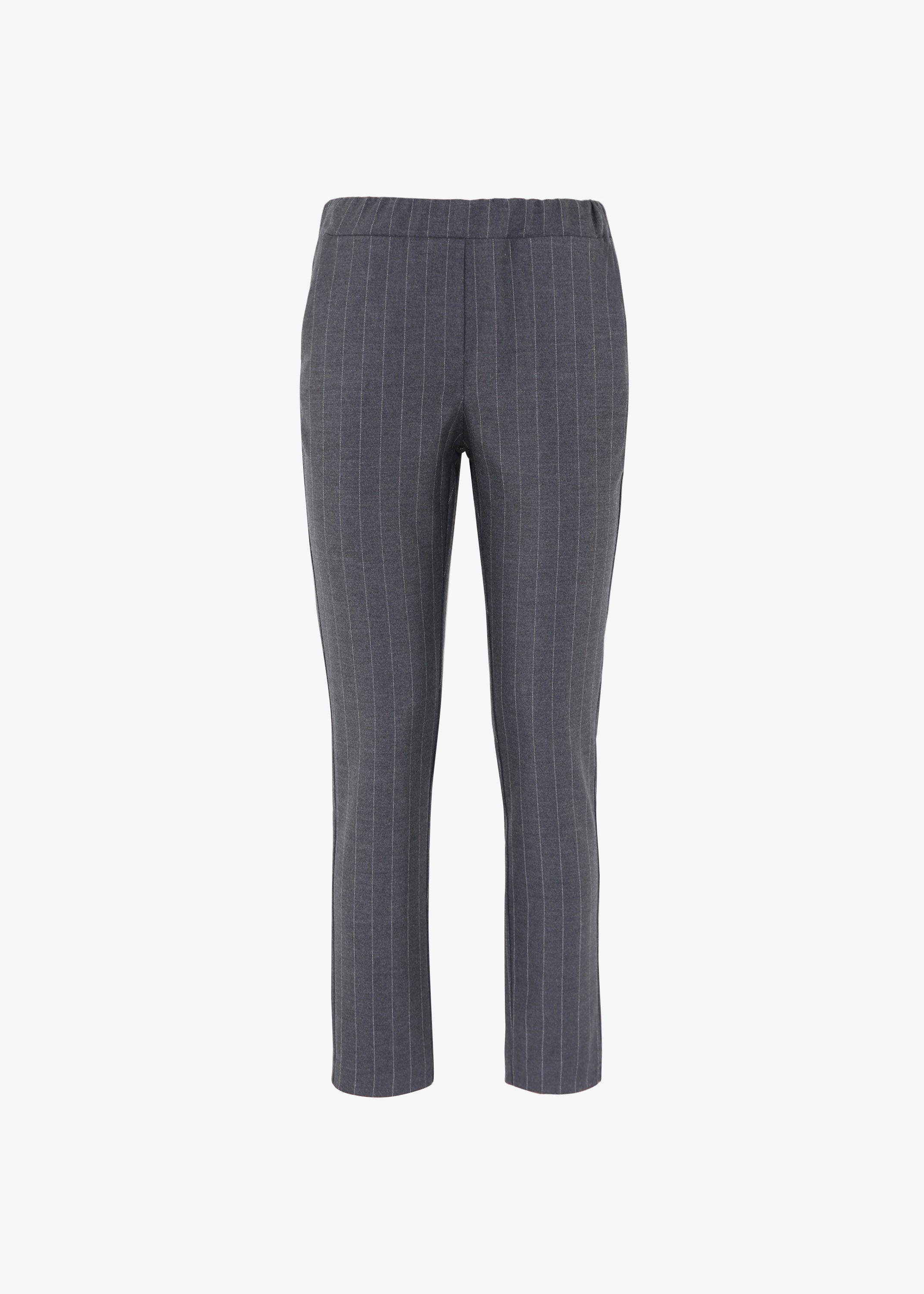 Pantalone dritto in tessuto gessato - FW23