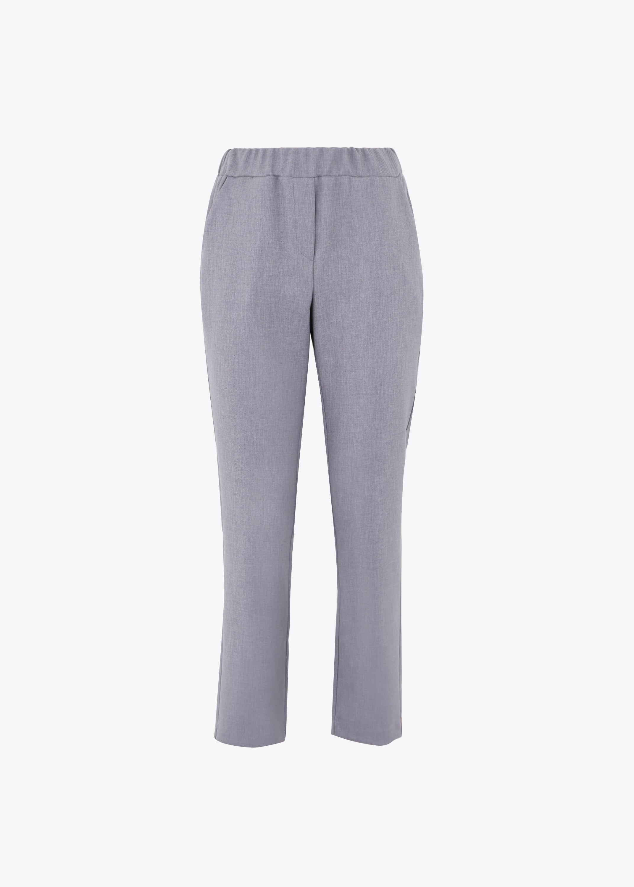 Pantalone dritto in tessuto effetto melange - FW23
