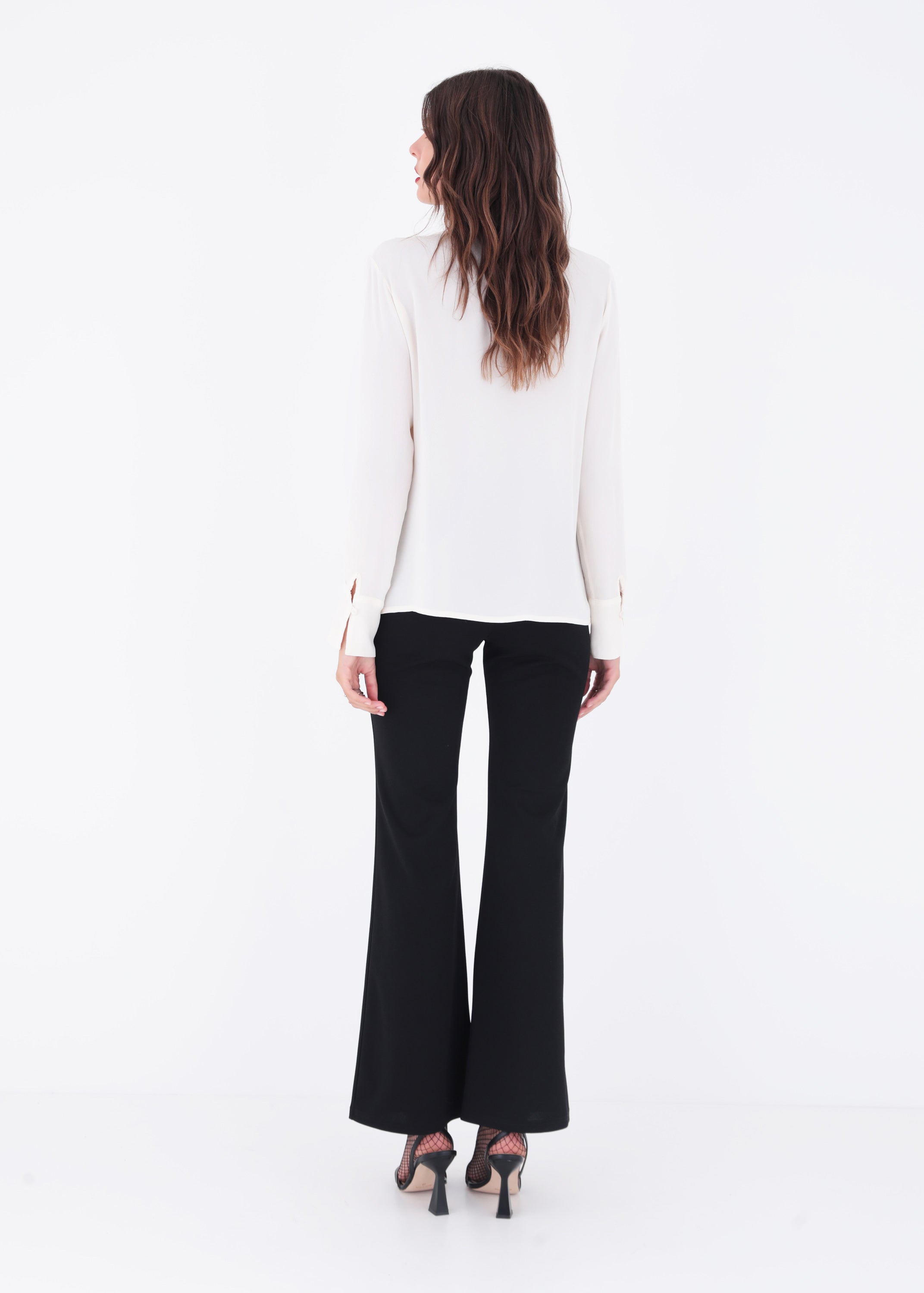 Blusa con rouches in crepe di viscosa - FW23