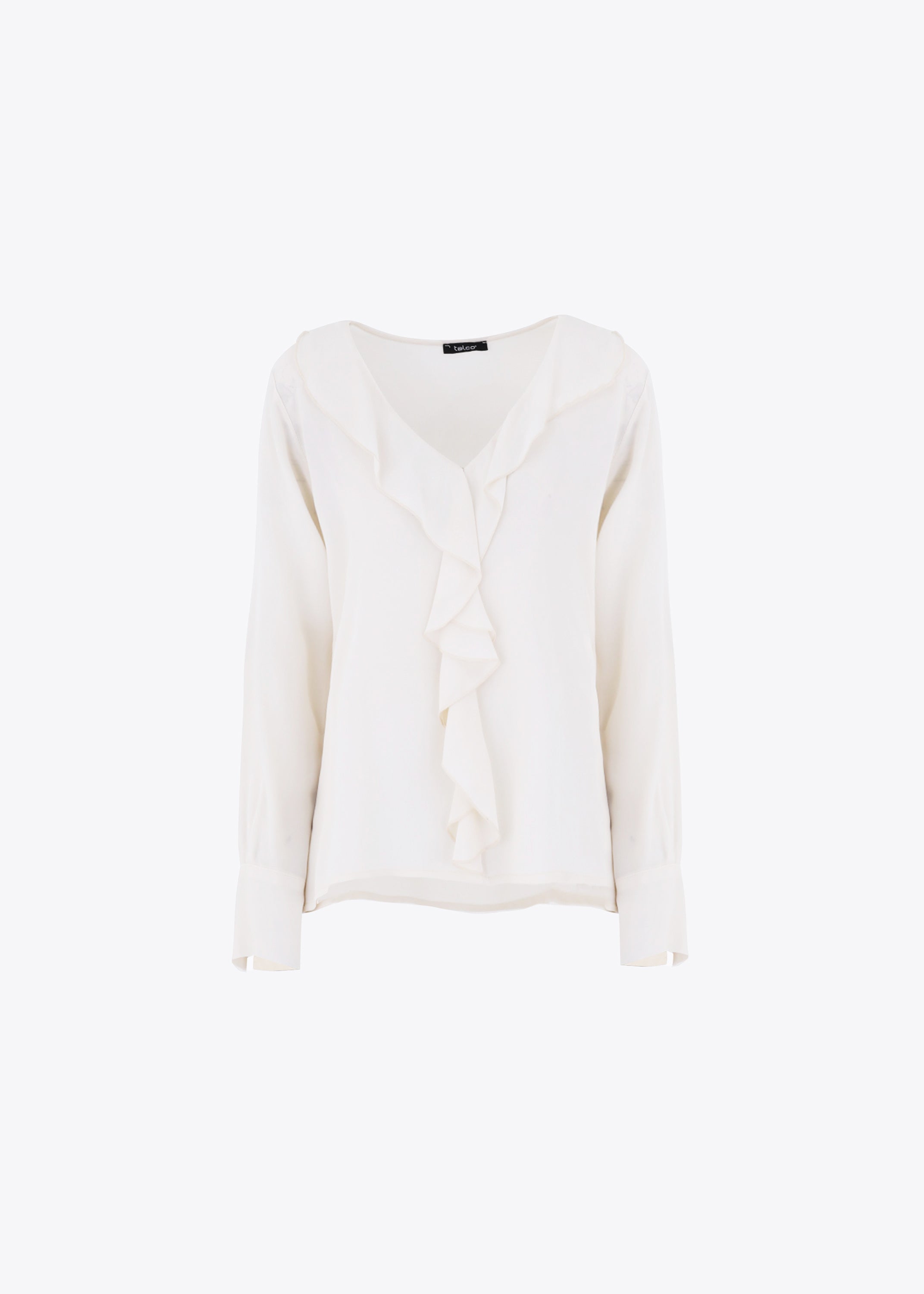 Blusa con rouches in crepe di viscosa - FW23