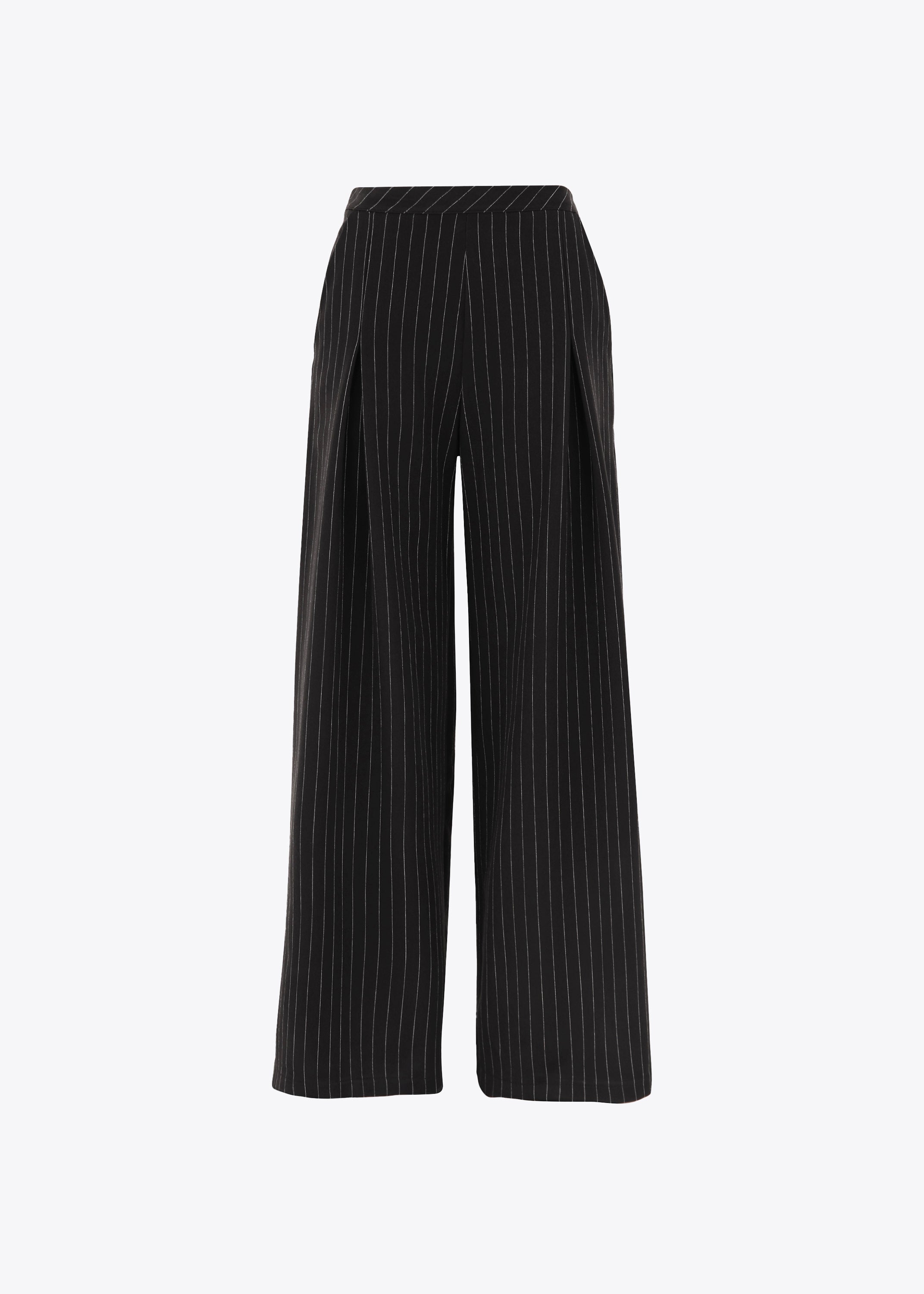 Pantalone palazzo in tessuto gessato - FW23