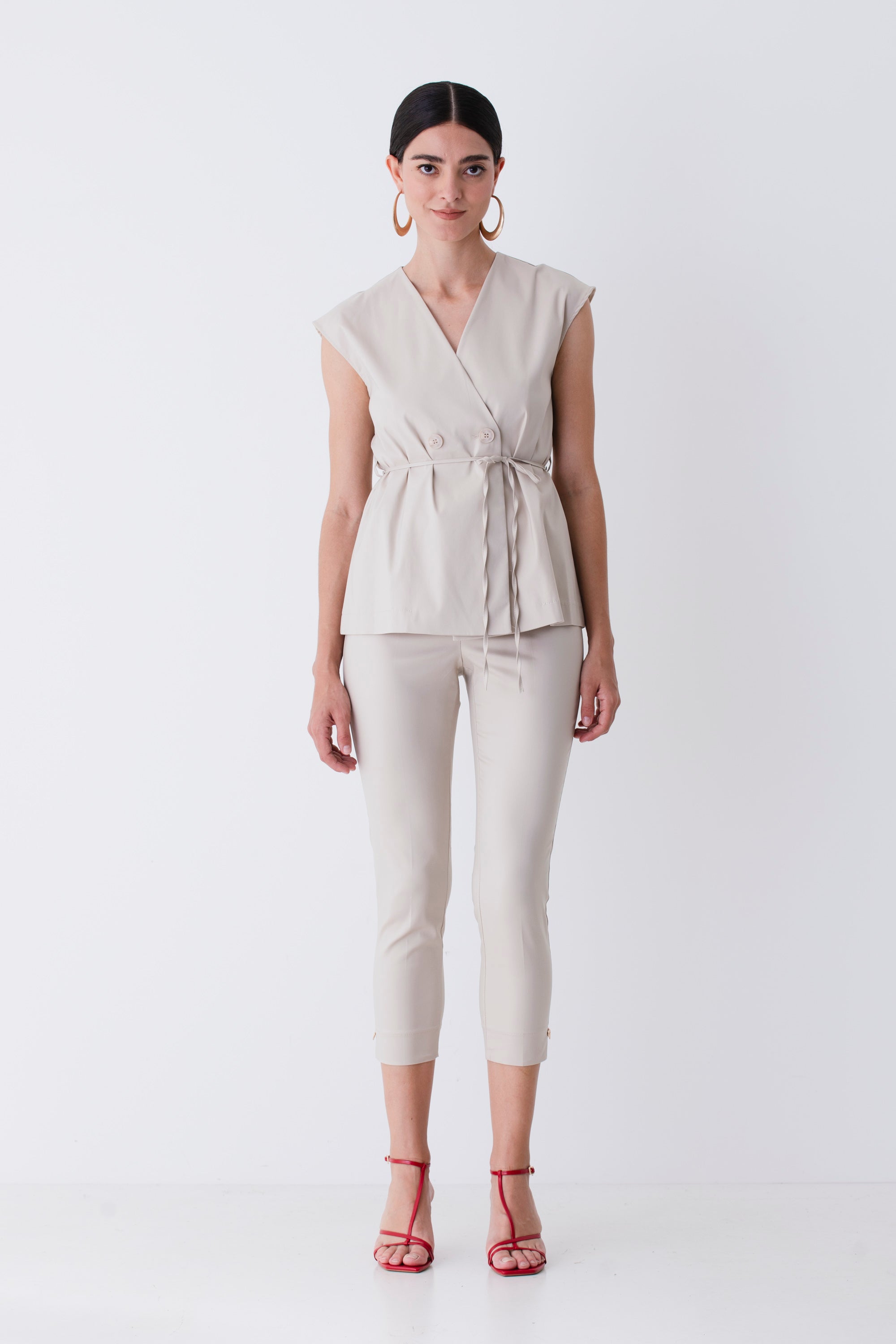 Pantalone capri in cotone - PE25