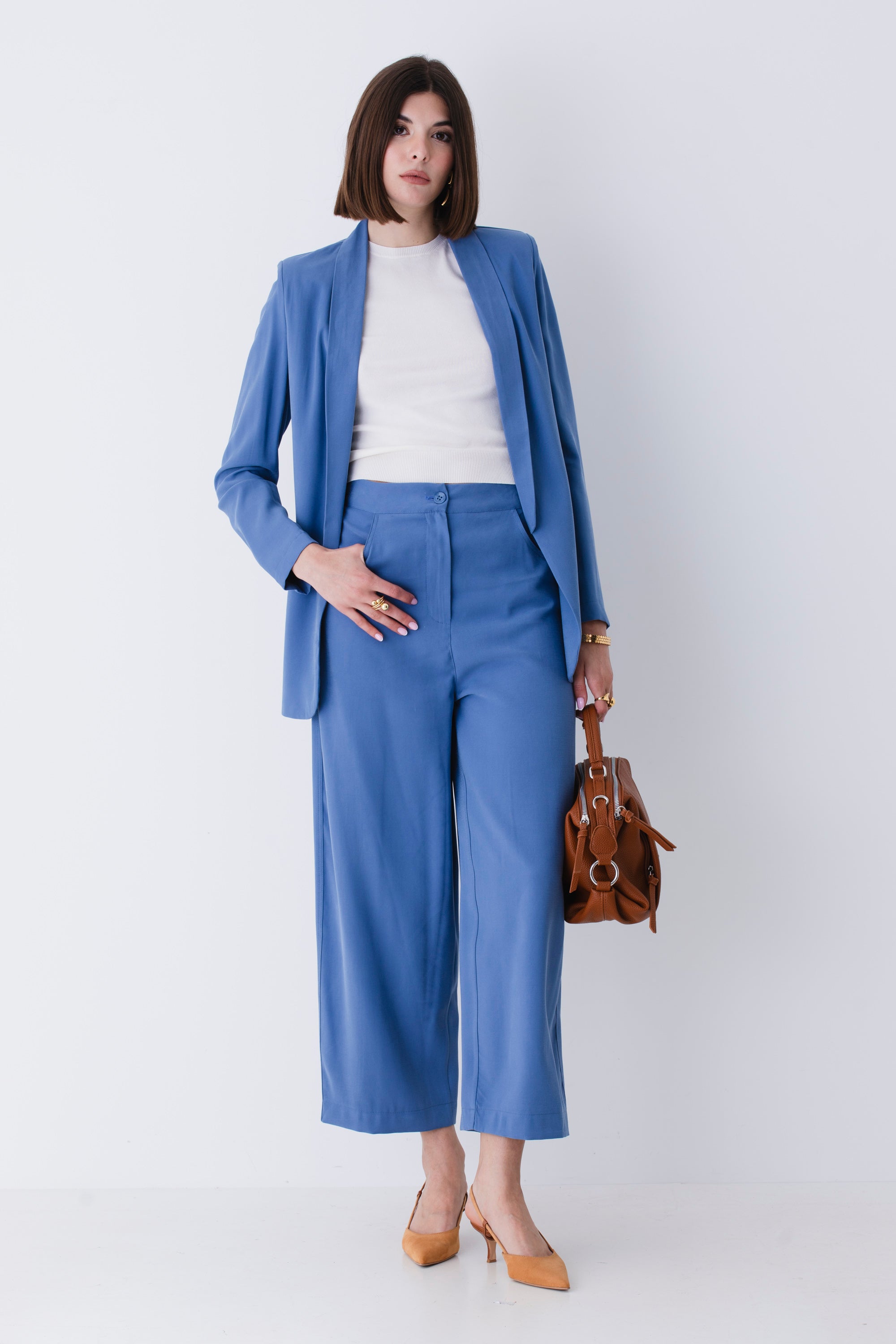 Blazer rever sciallato in viscosa - PE25
