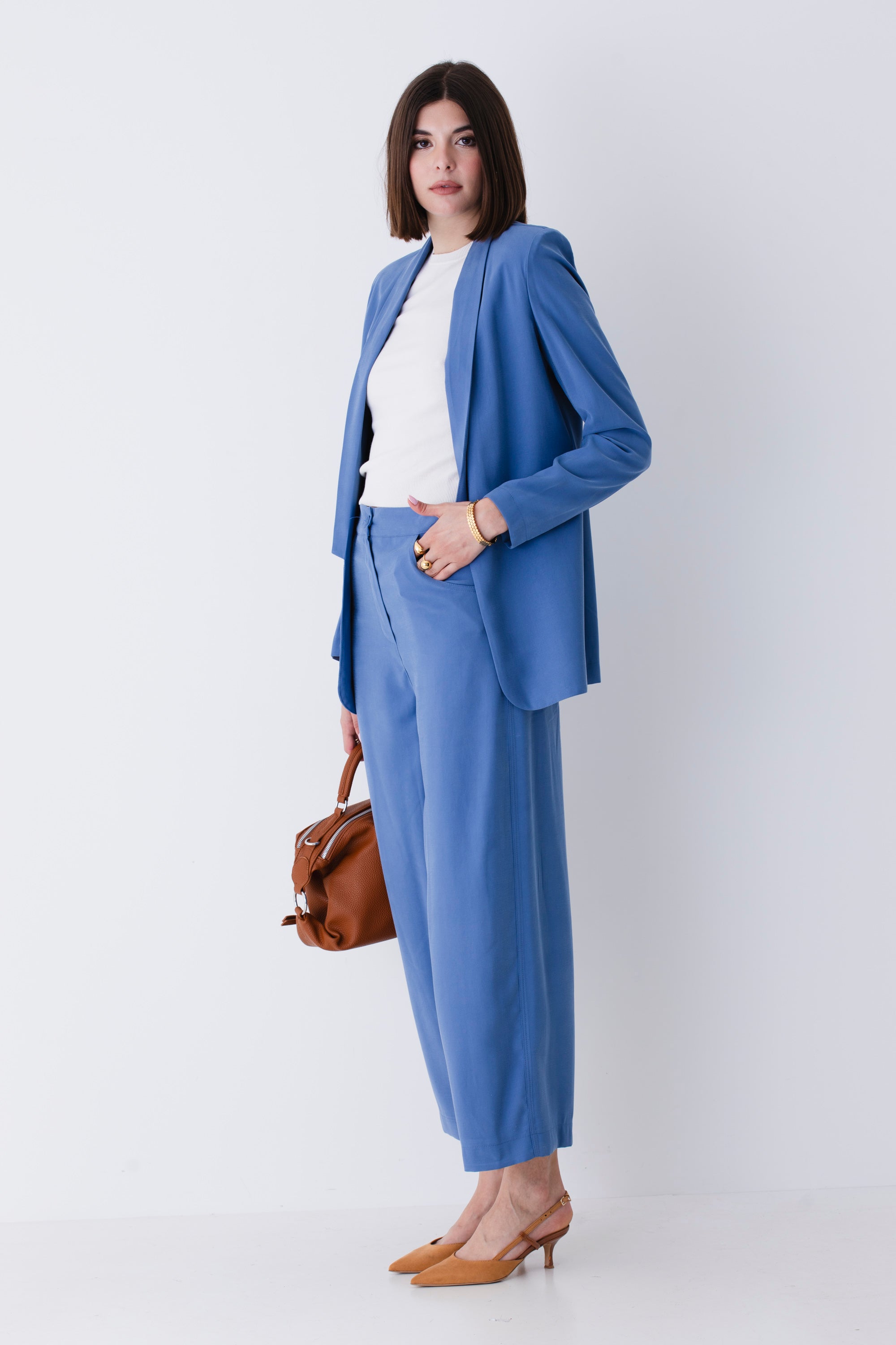 Blazer rever sciallato in viscosa - PE25