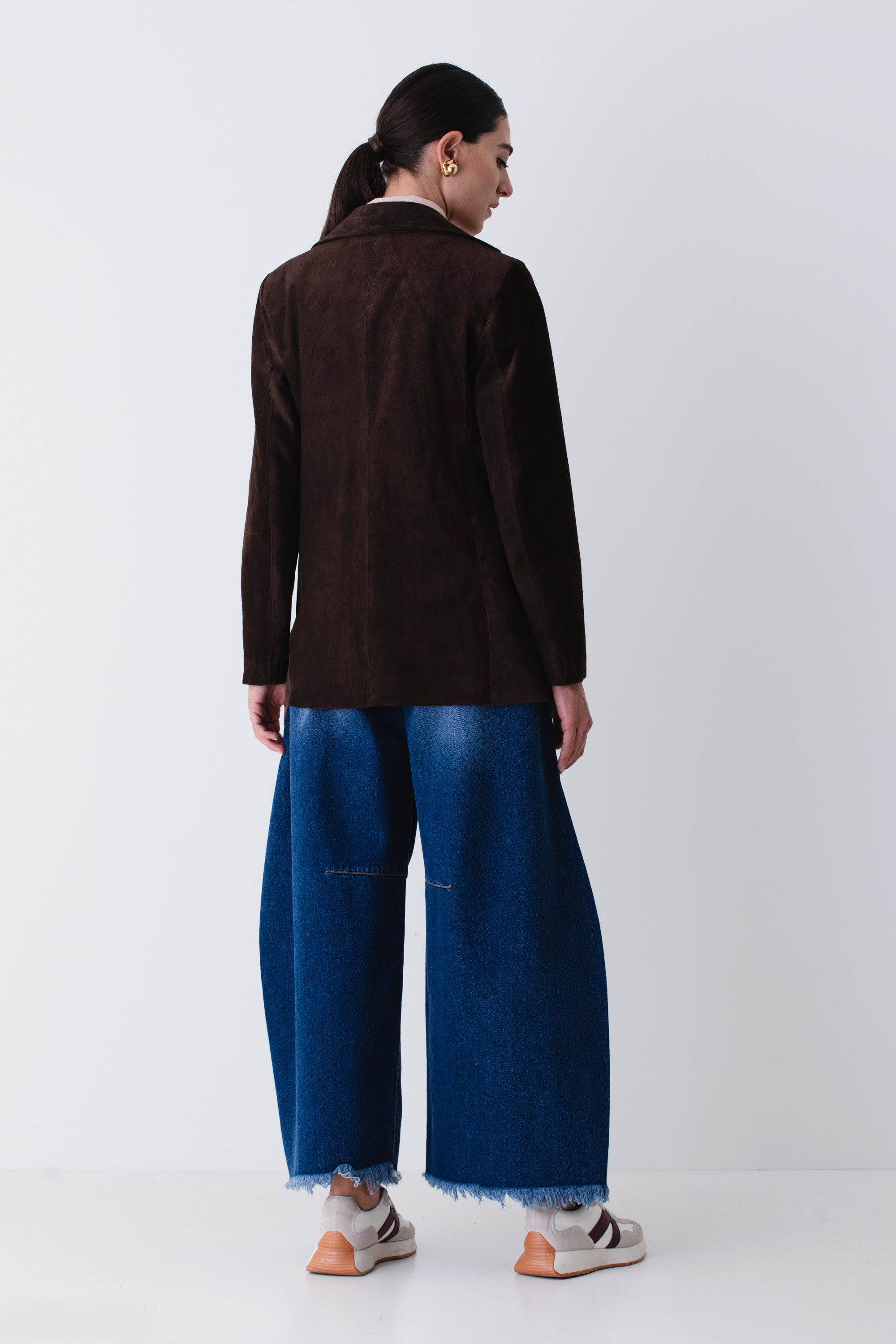 Blazer lungo in suede - FW26