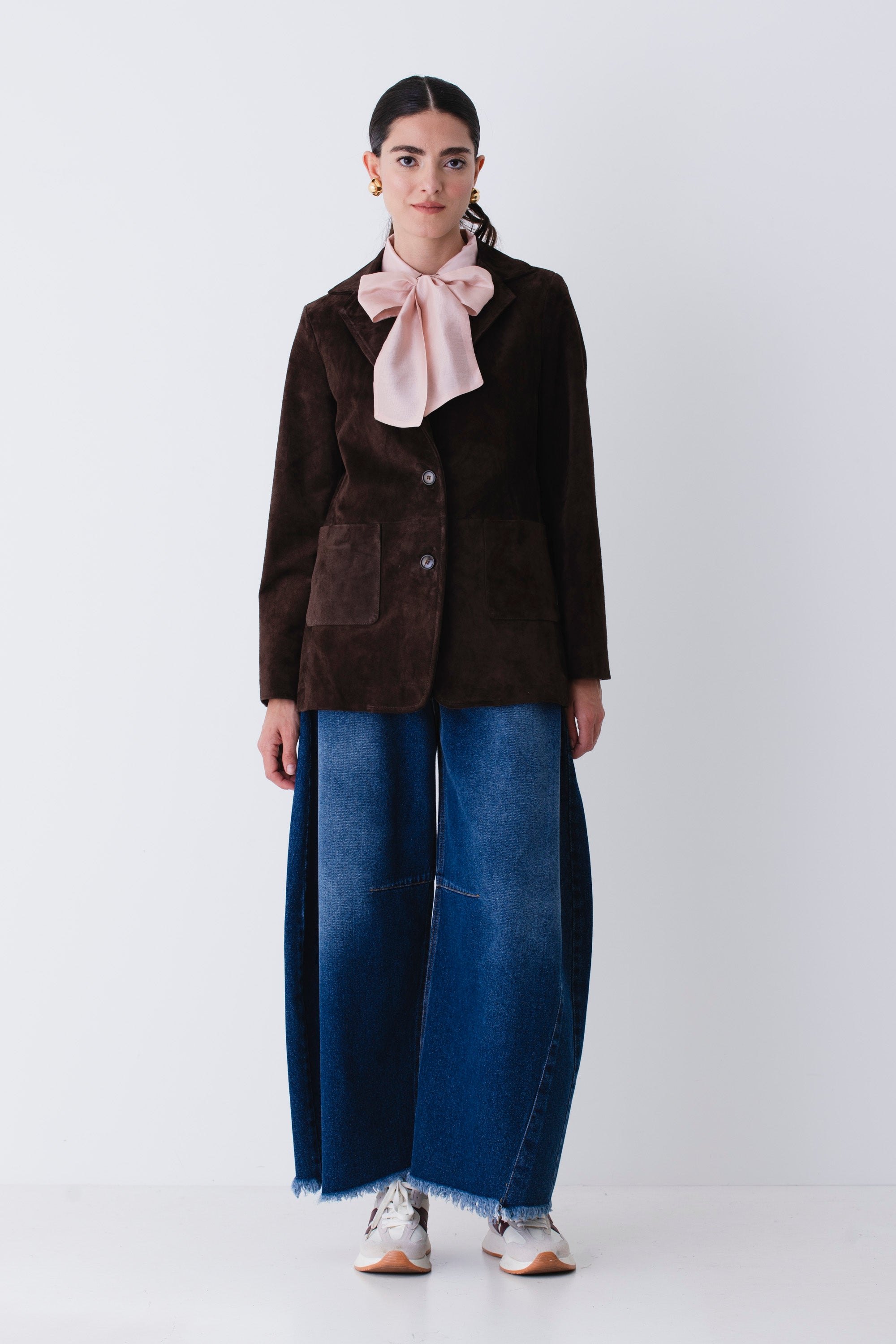 Blazer lungo in suede - FW26