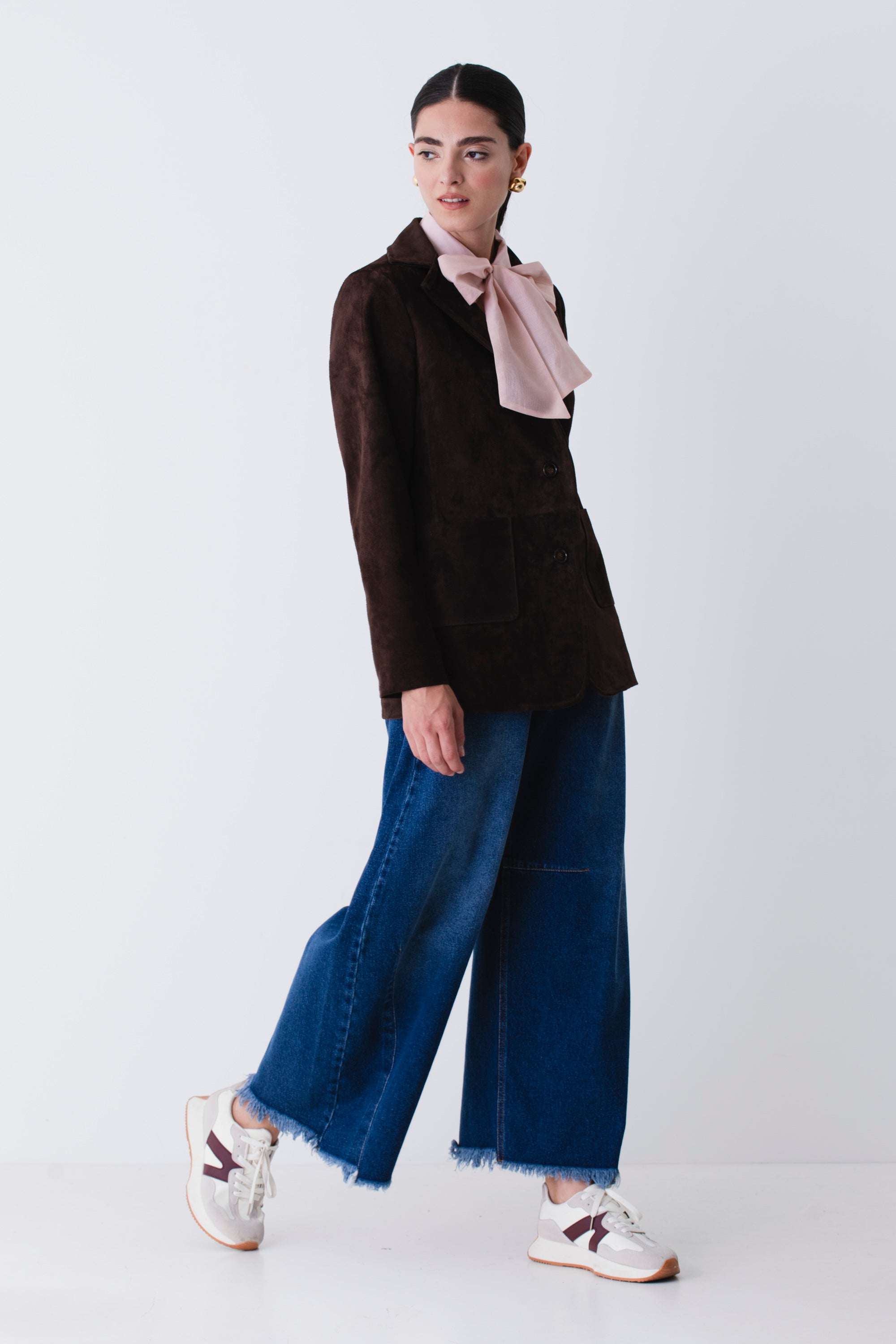 Blazer lungo in suede - FW26