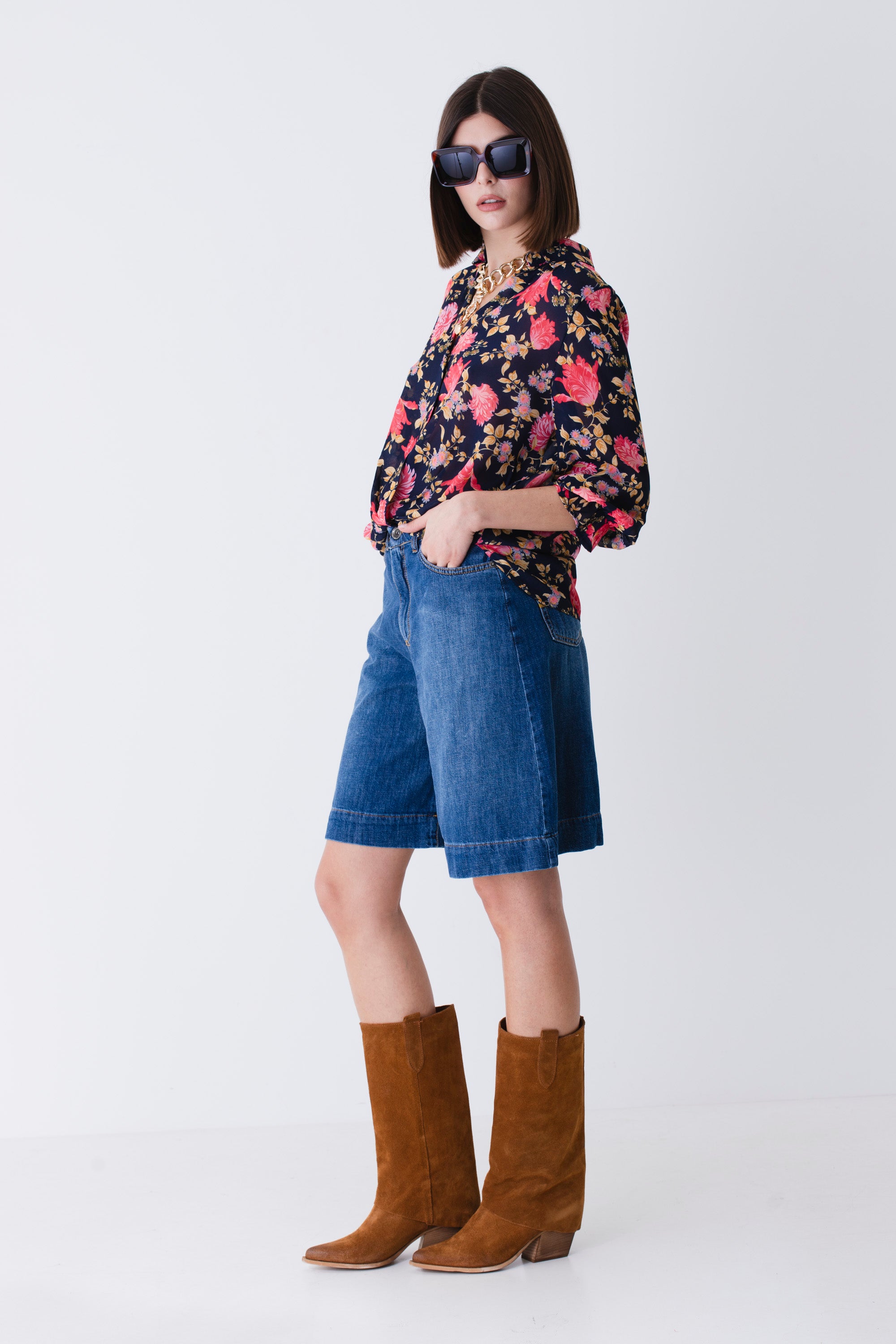Bermuda in jeans di cotone - PE25