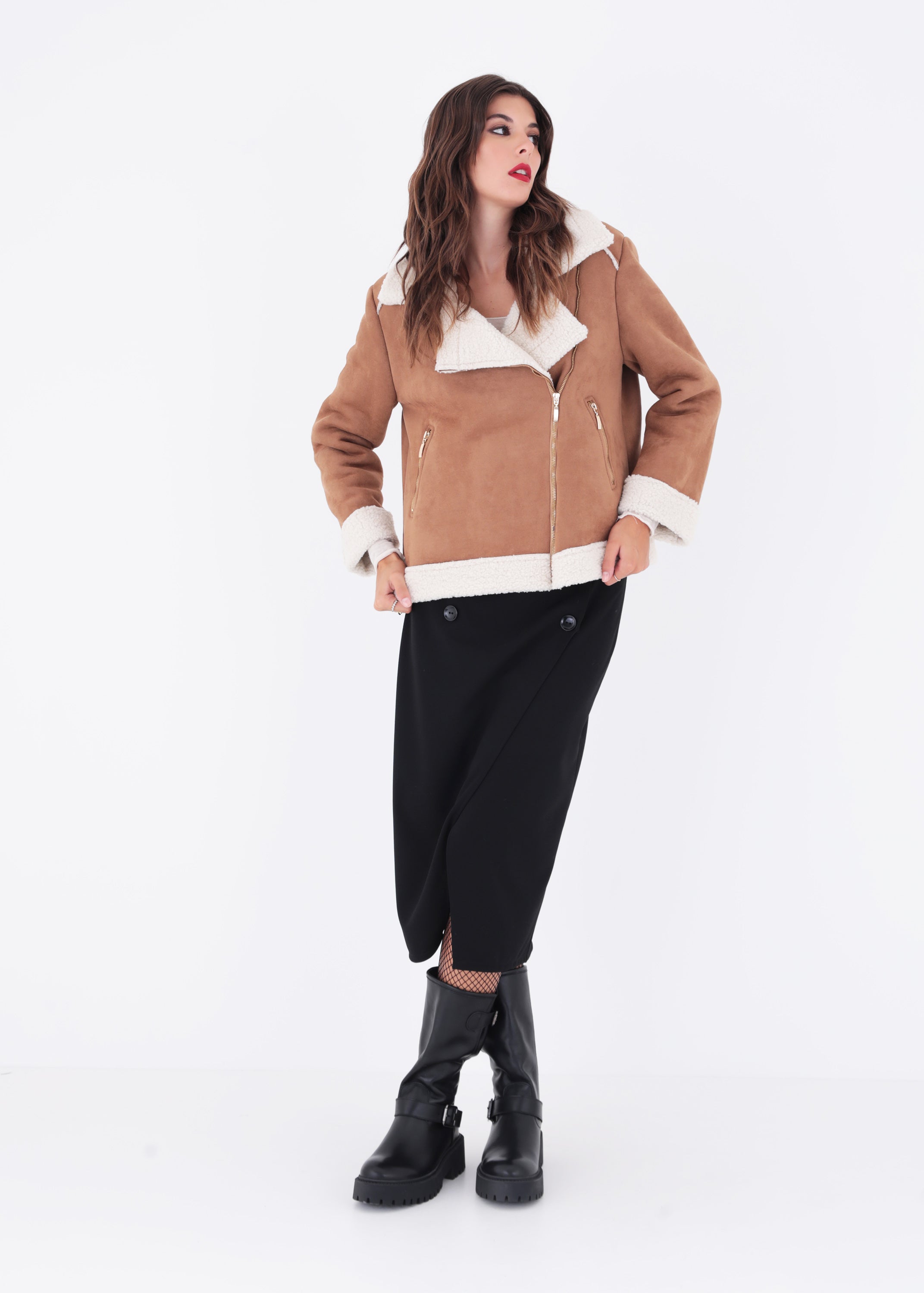 Giacca effetto montone - FW23