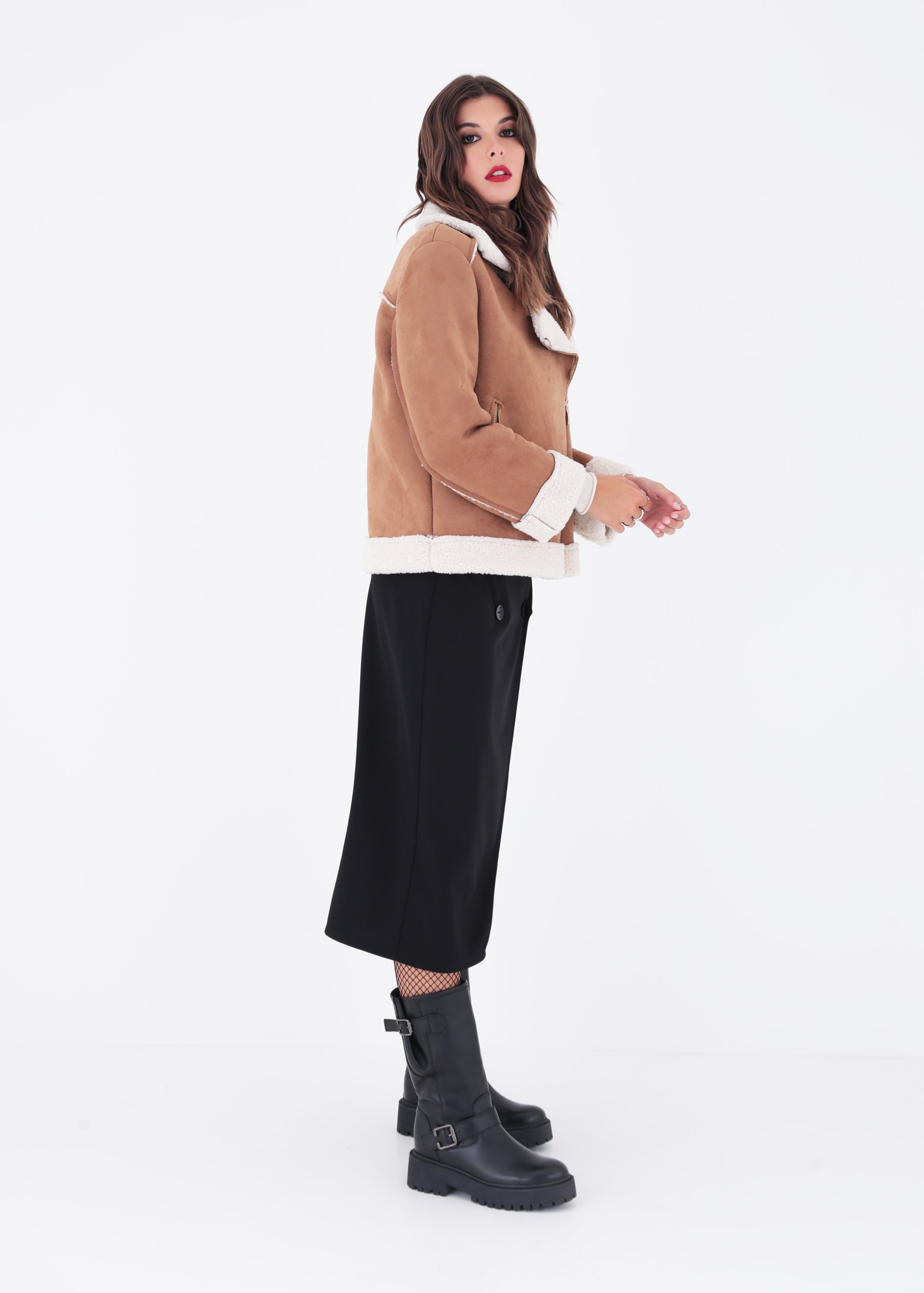 Giacca effetto montone - FW23