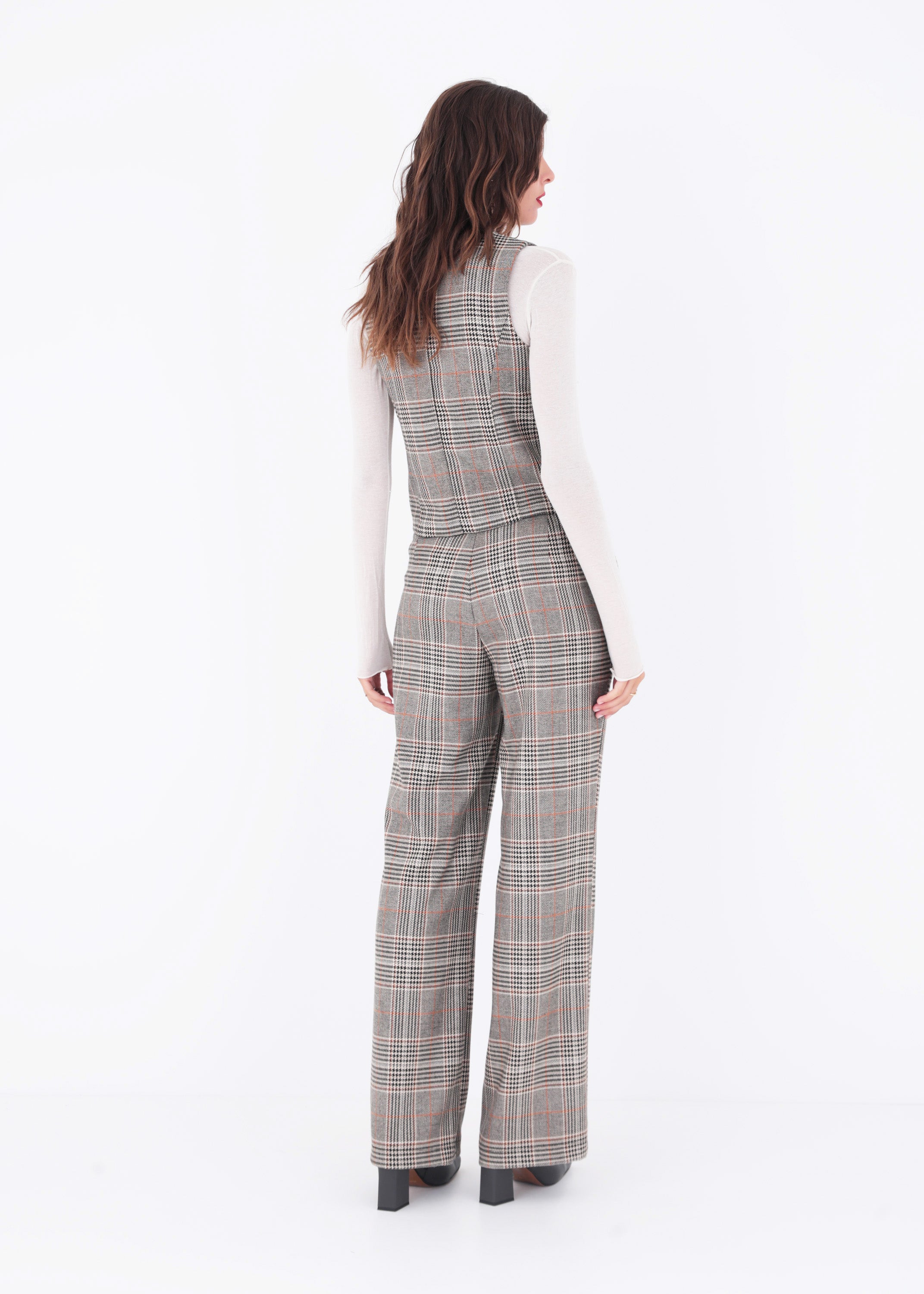 Pantalone palazzo in Principe di Galles - FW23