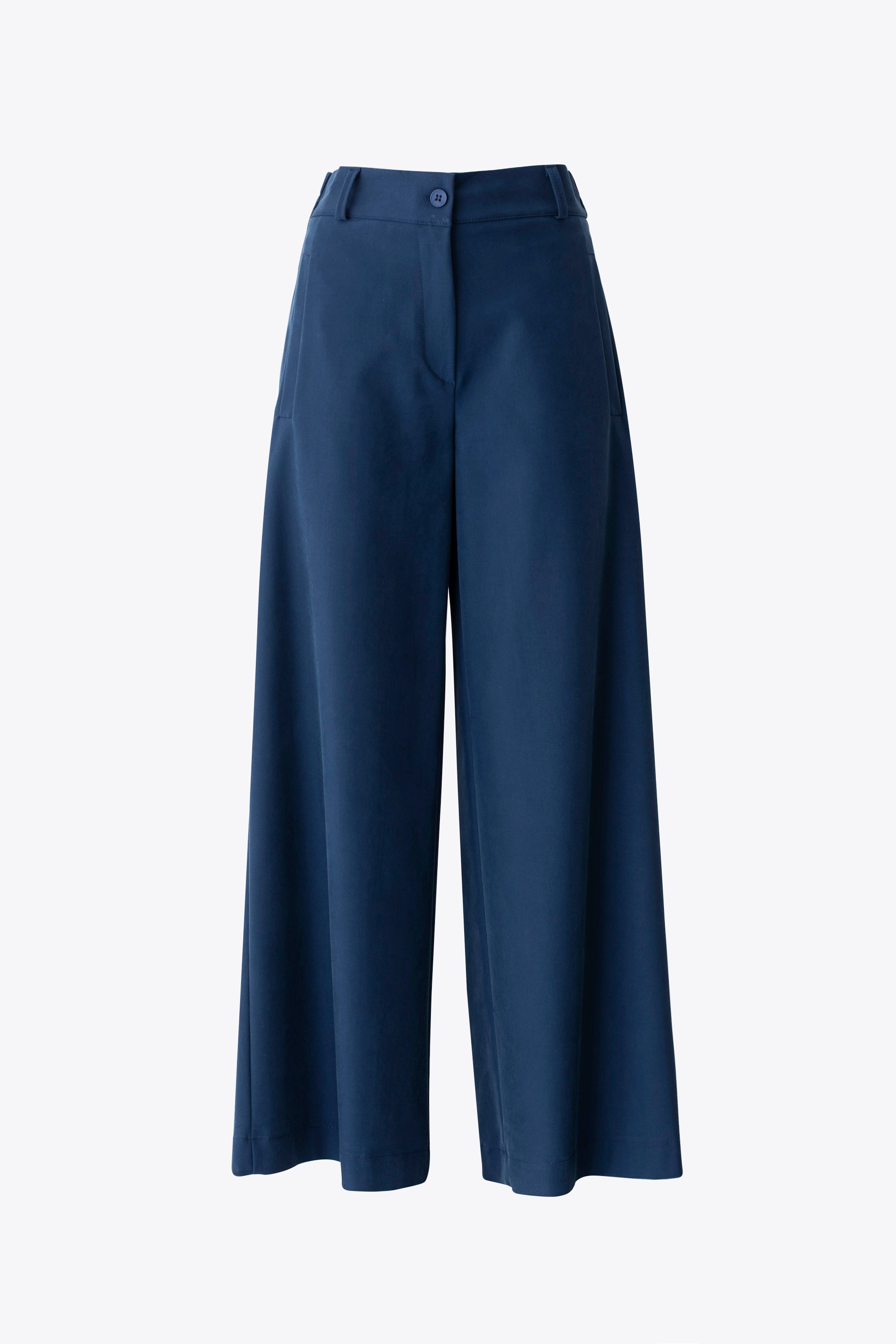 Pantalone palazzo ampio in tessuto elasticizzato - FW26