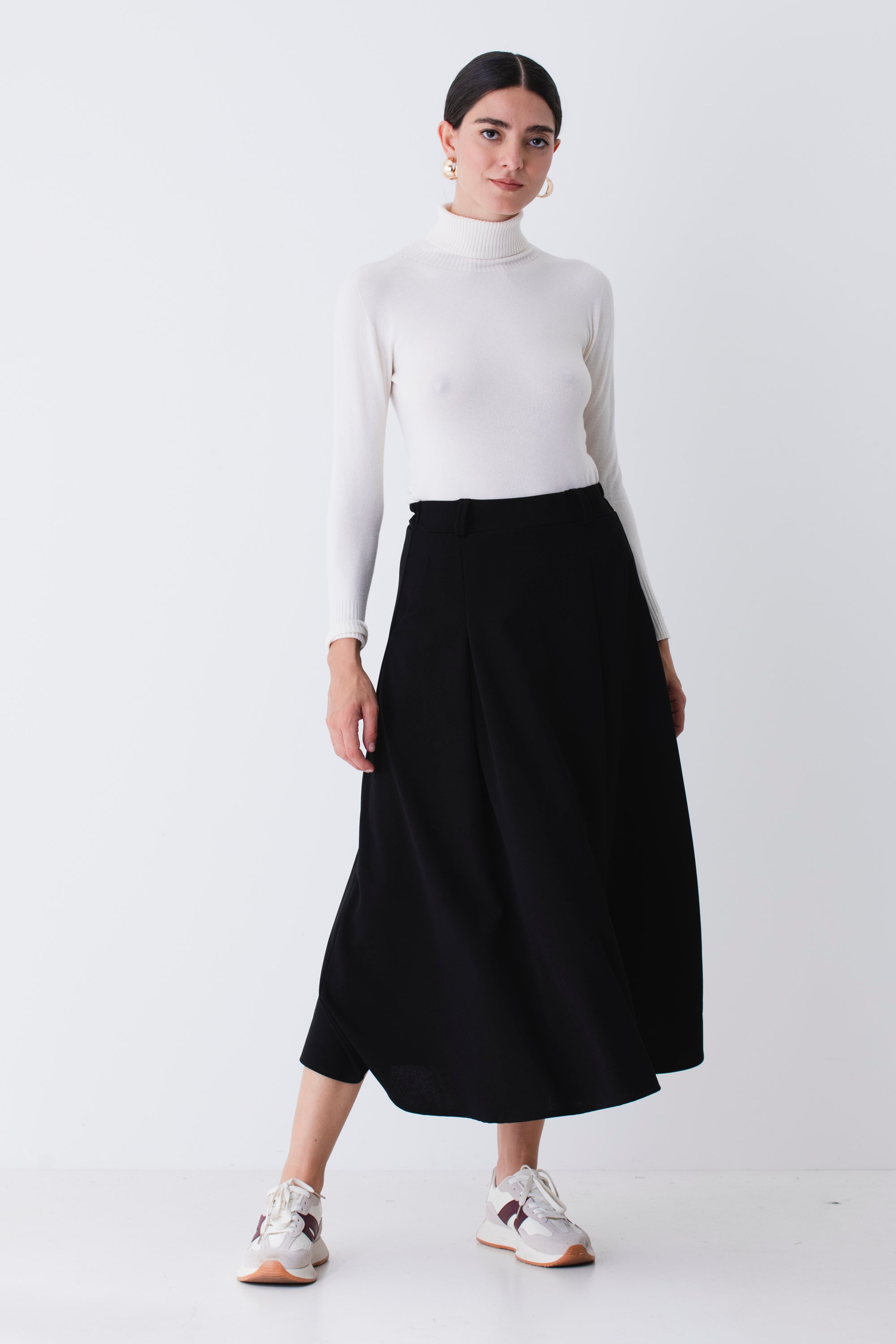 Gonna a ruota in scuba crepe - FW26