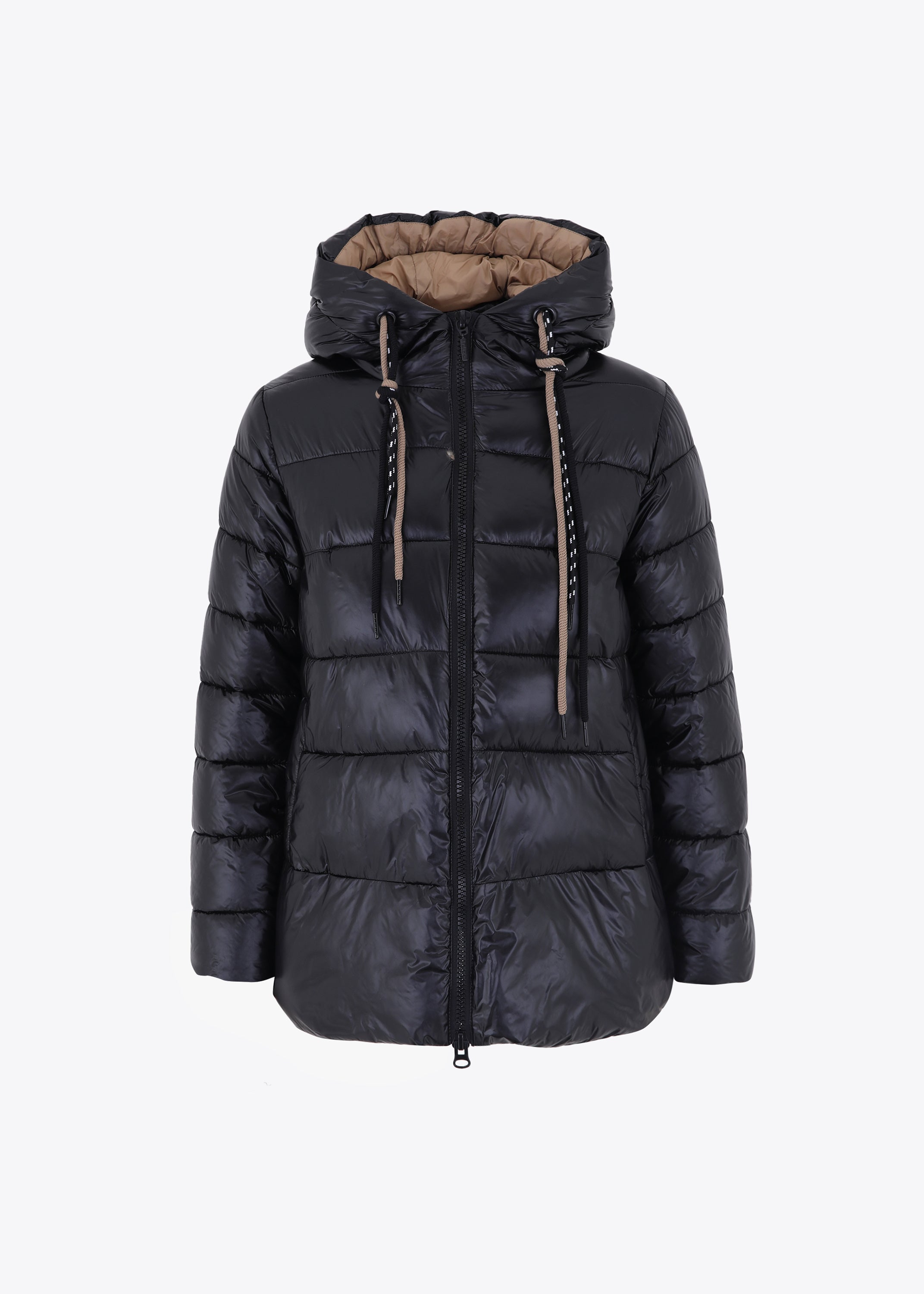 Piumino corto effetto lucido - FW23
