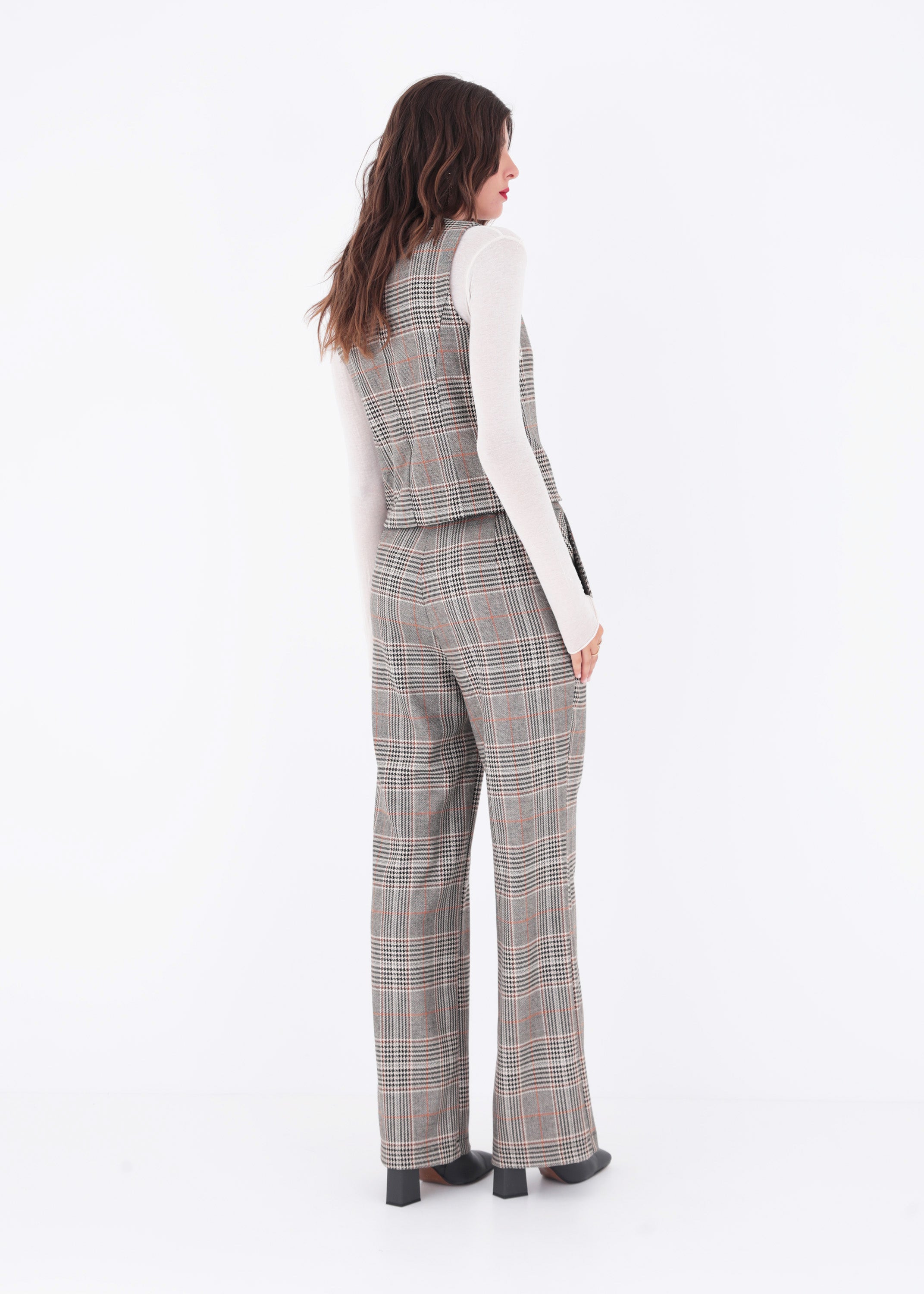 Gilet ad un petto in Principe di Galles - FW23