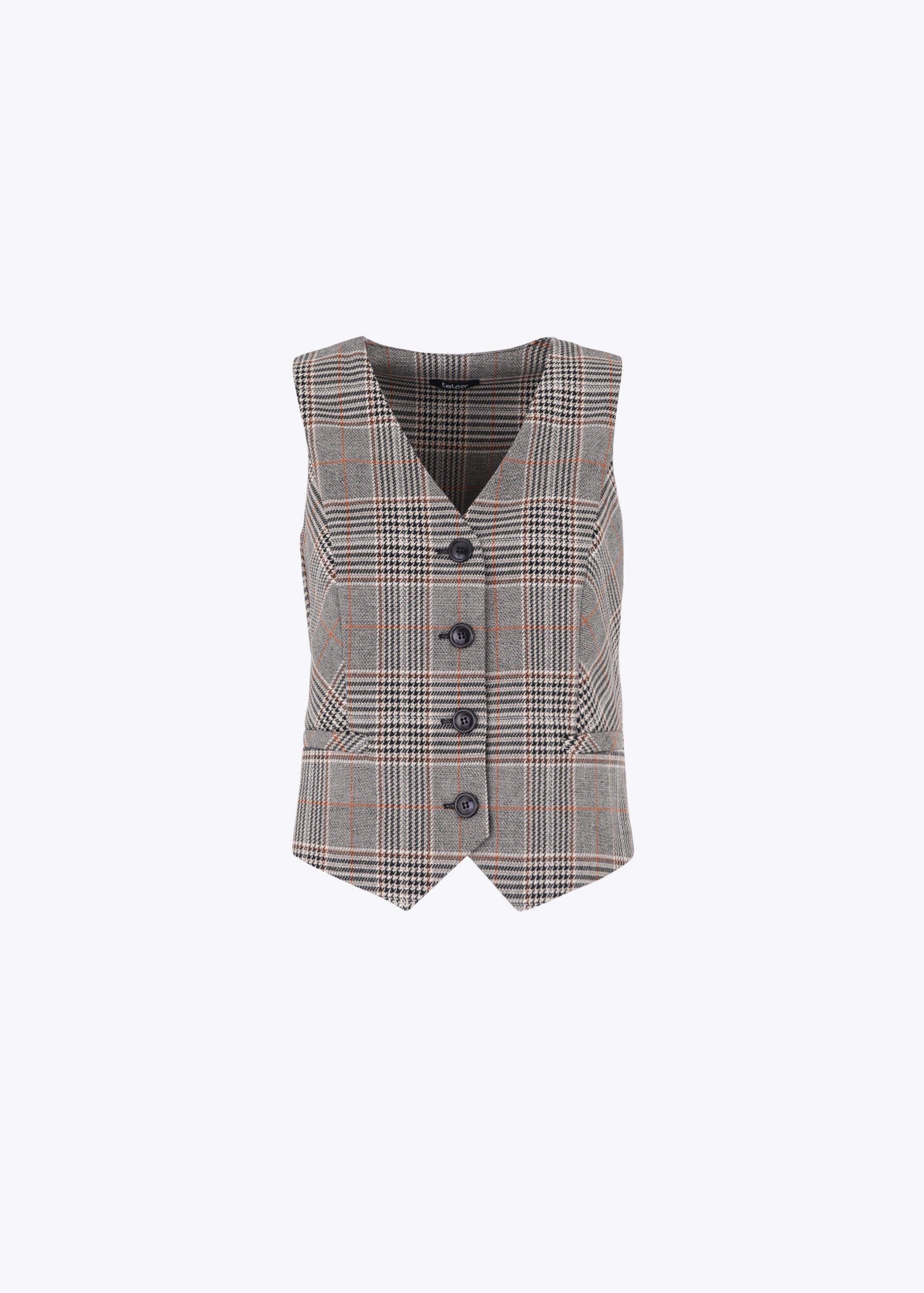 Gilet ad un petto in Principe di Galles - FW23