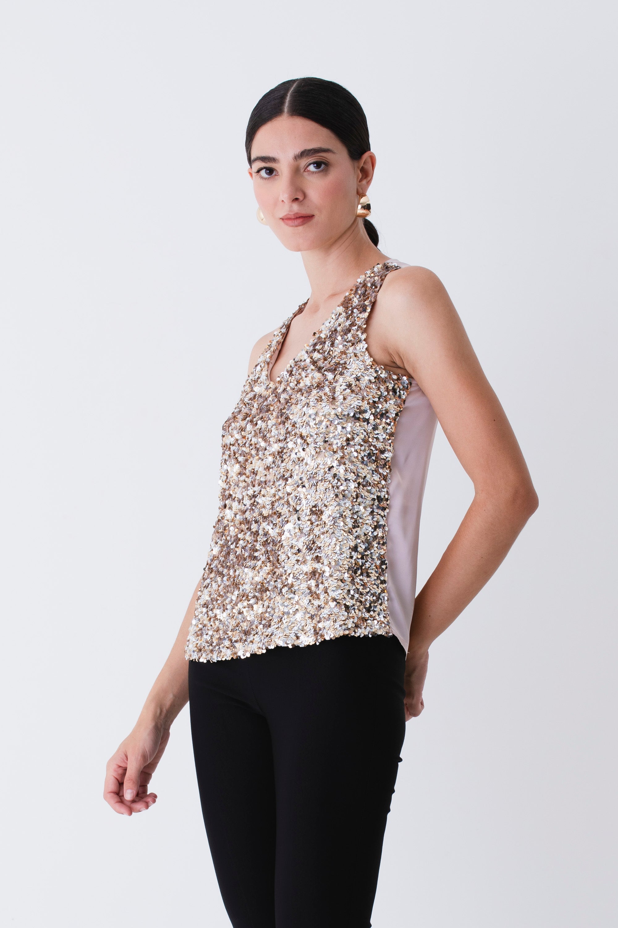 Canotta con paillettes - FW26