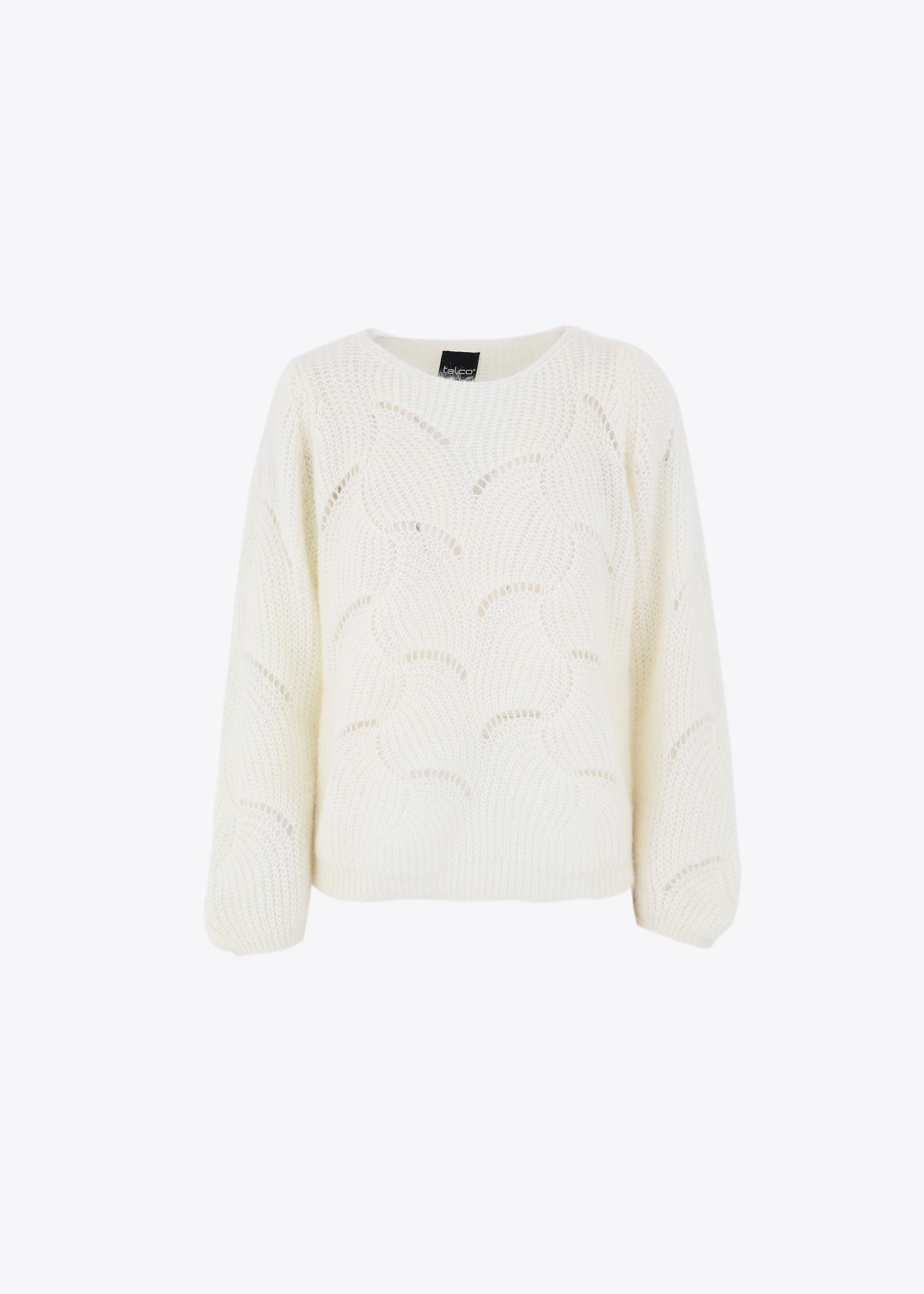 Pullover in maglia punto ventaglio effetto mohair - FW23