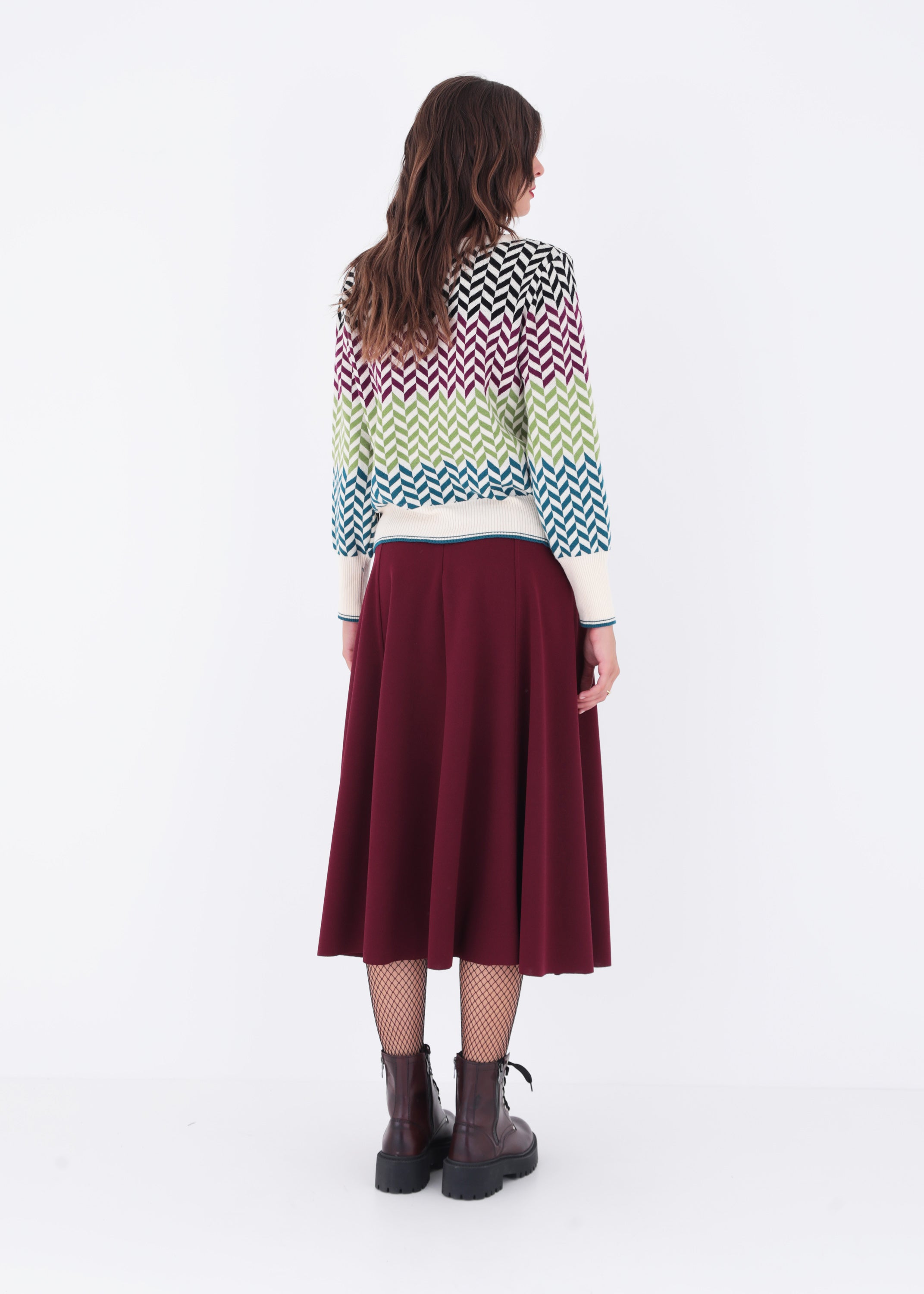 Pullover in maglia jacquard multicolor - FW23