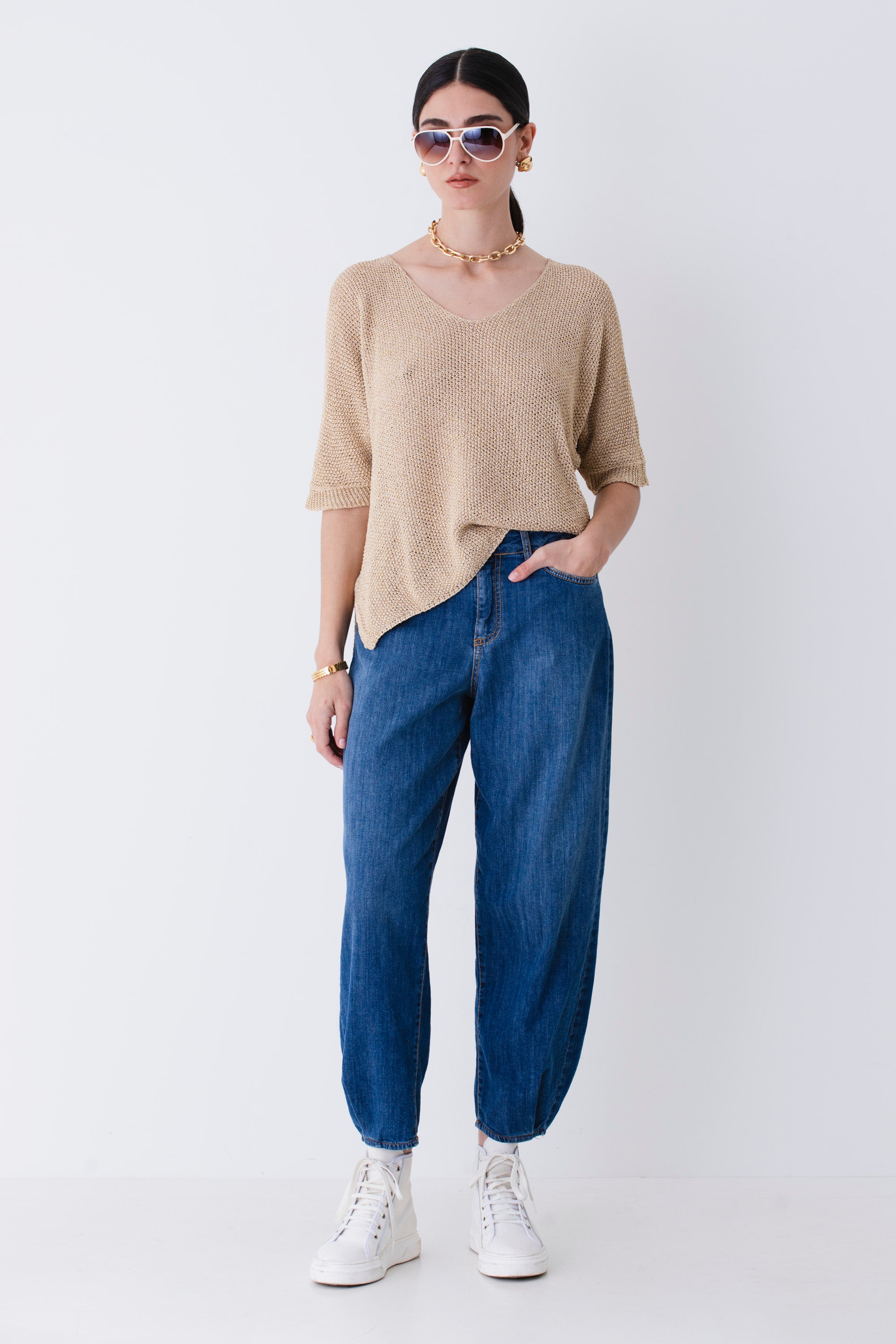 Pullover in lurex - PE25