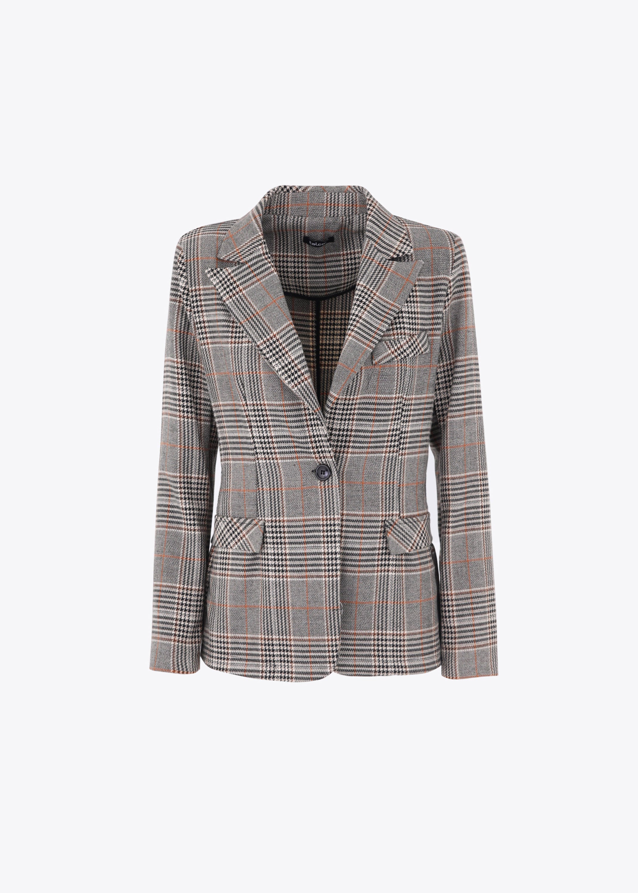 Blazer ad un petto in Principe di Galles - FW23