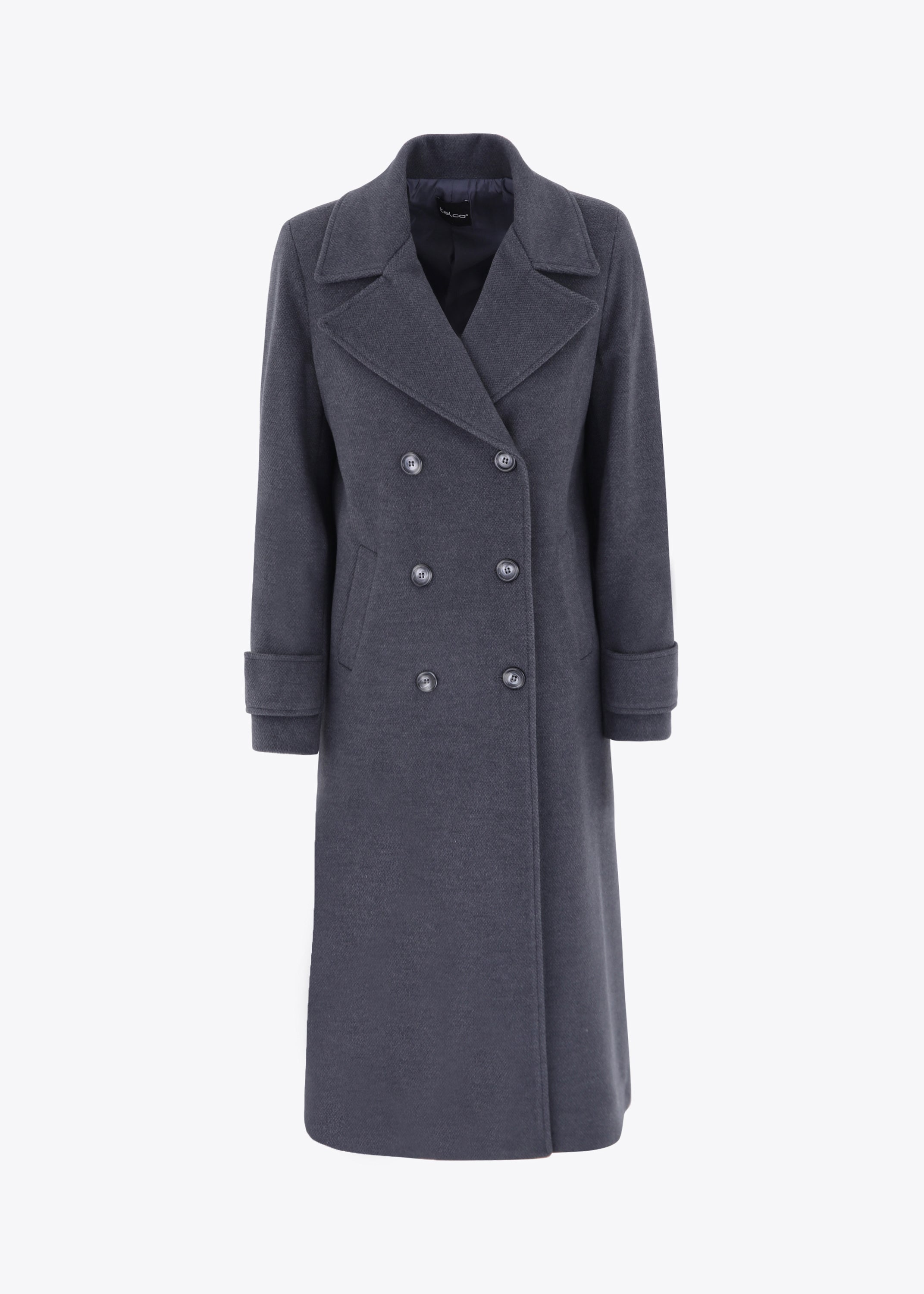 Cappotto midi doppio petto in panno - FW23