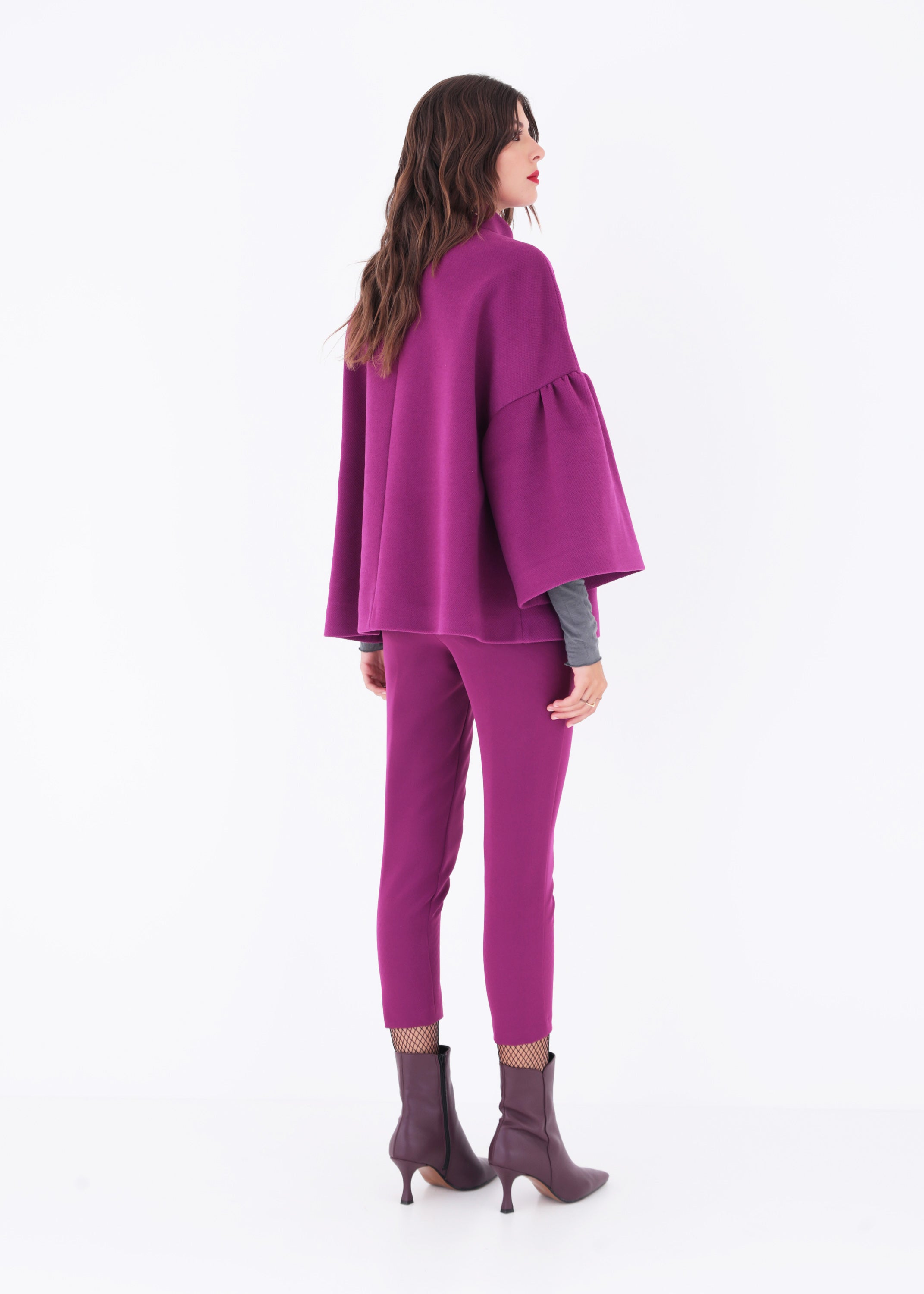 Cappa con bottoni in panno - FW23