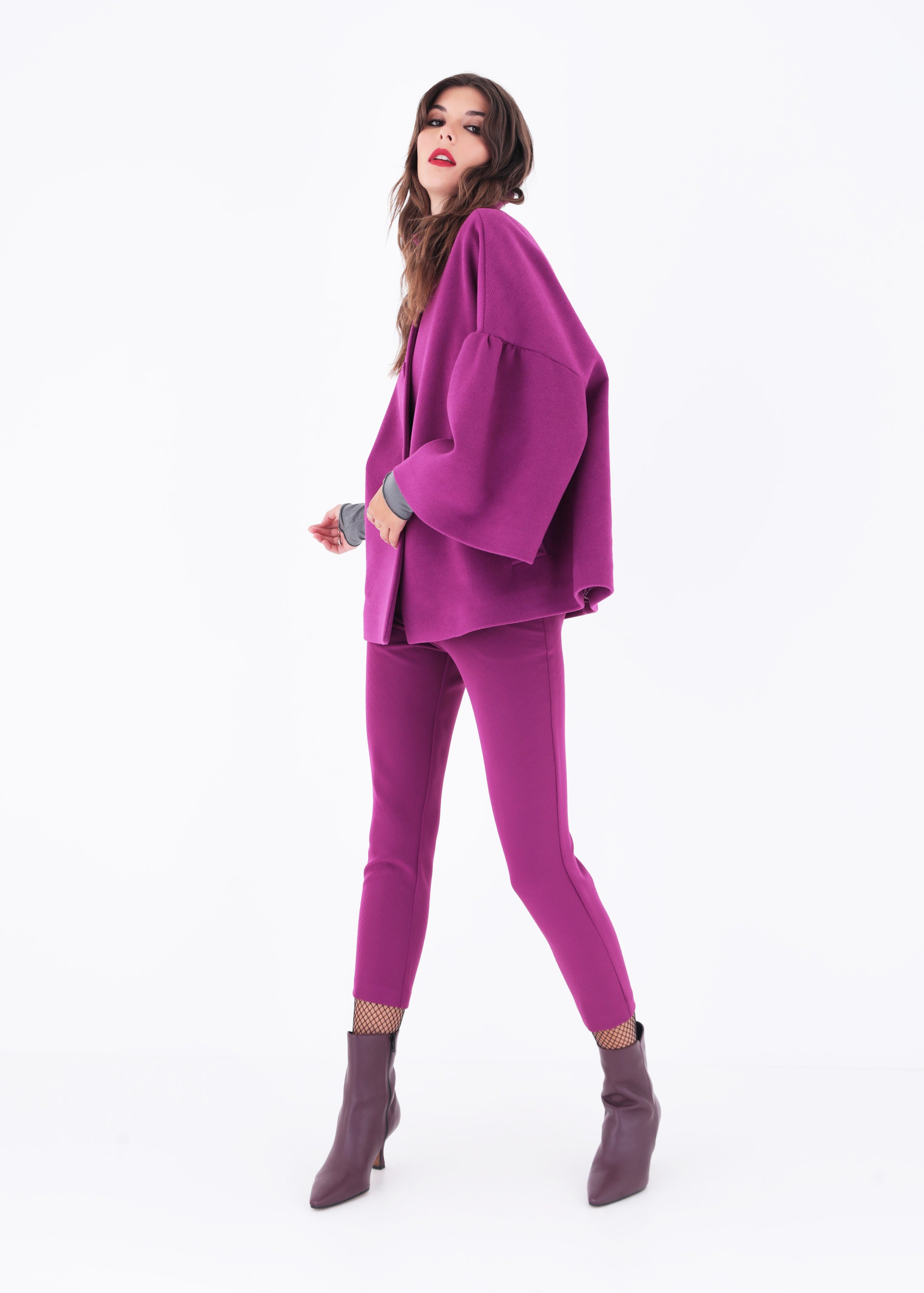Cappa con bottoni in panno - FW23