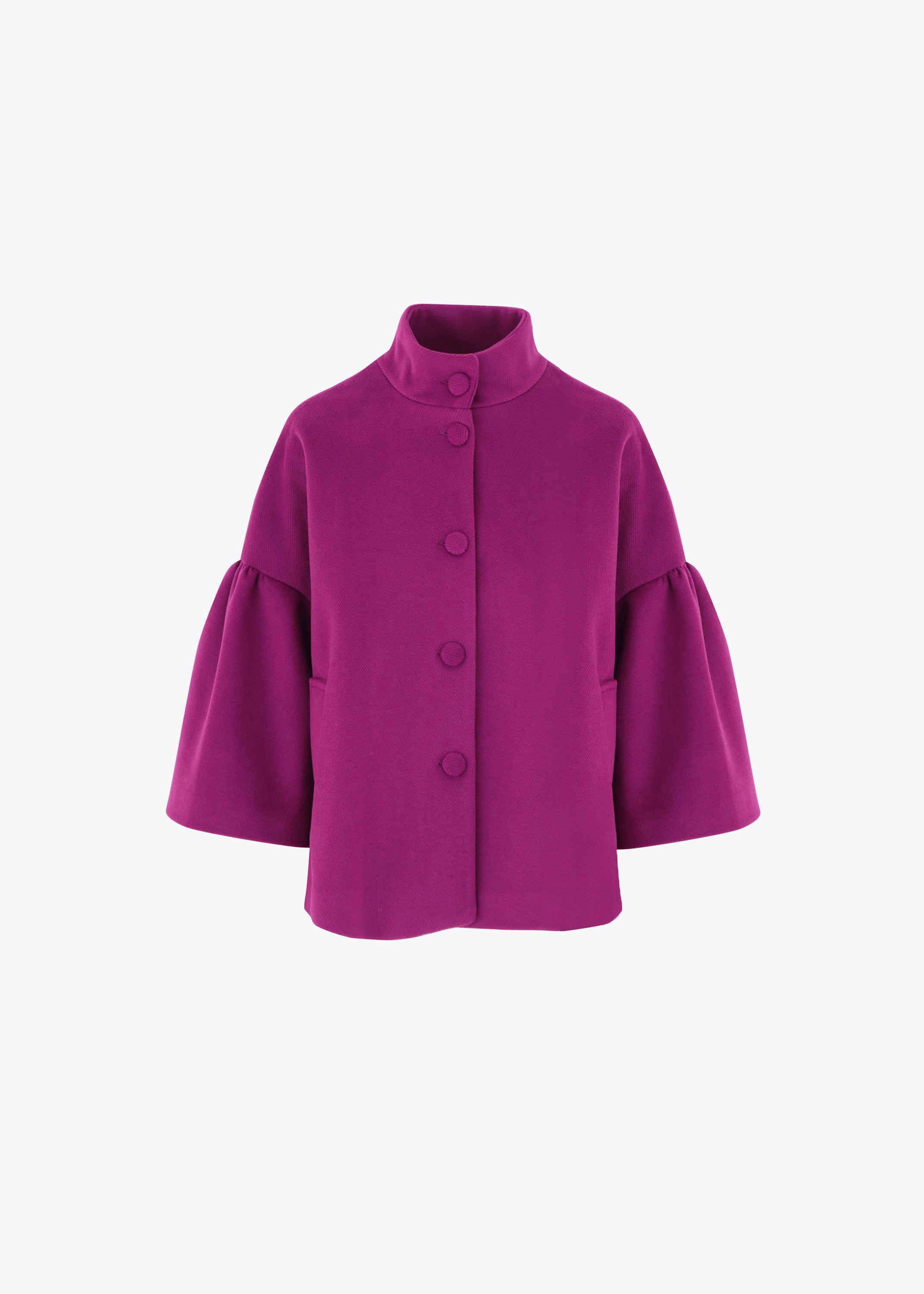 Cappa con bottoni in panno - FW23