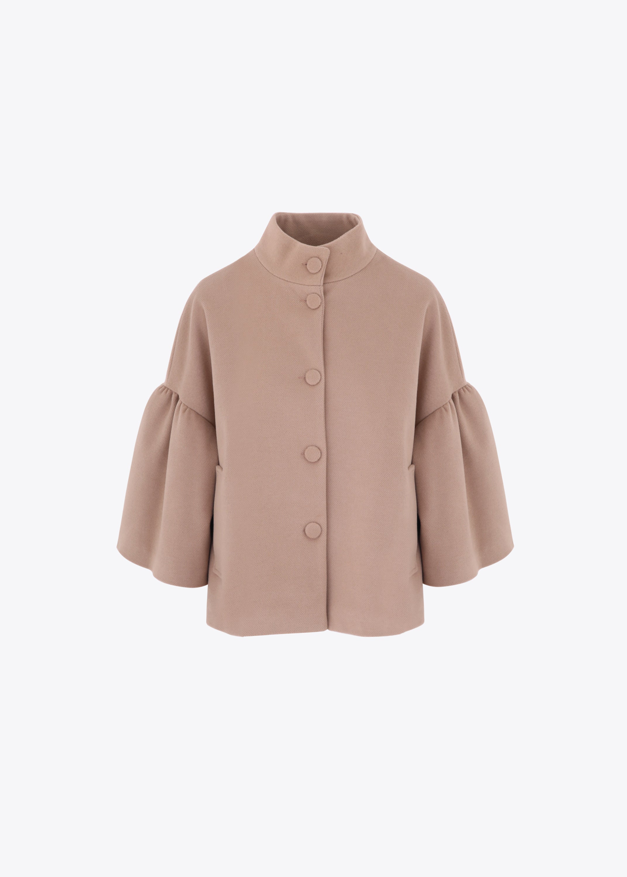 Cappa con bottoni in panno - FW23