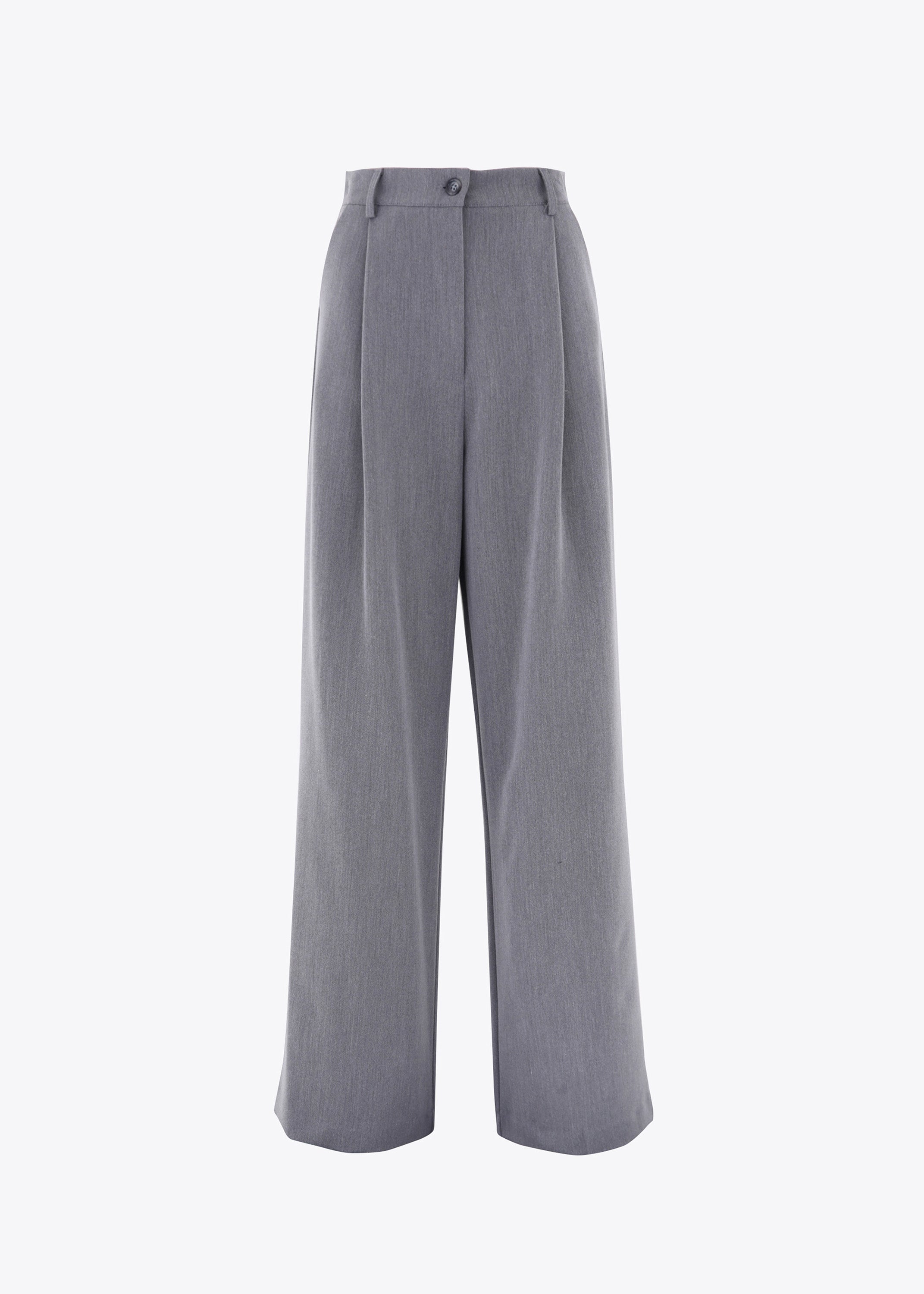 Pantalone palazzo con pinces in mano lana - FW23