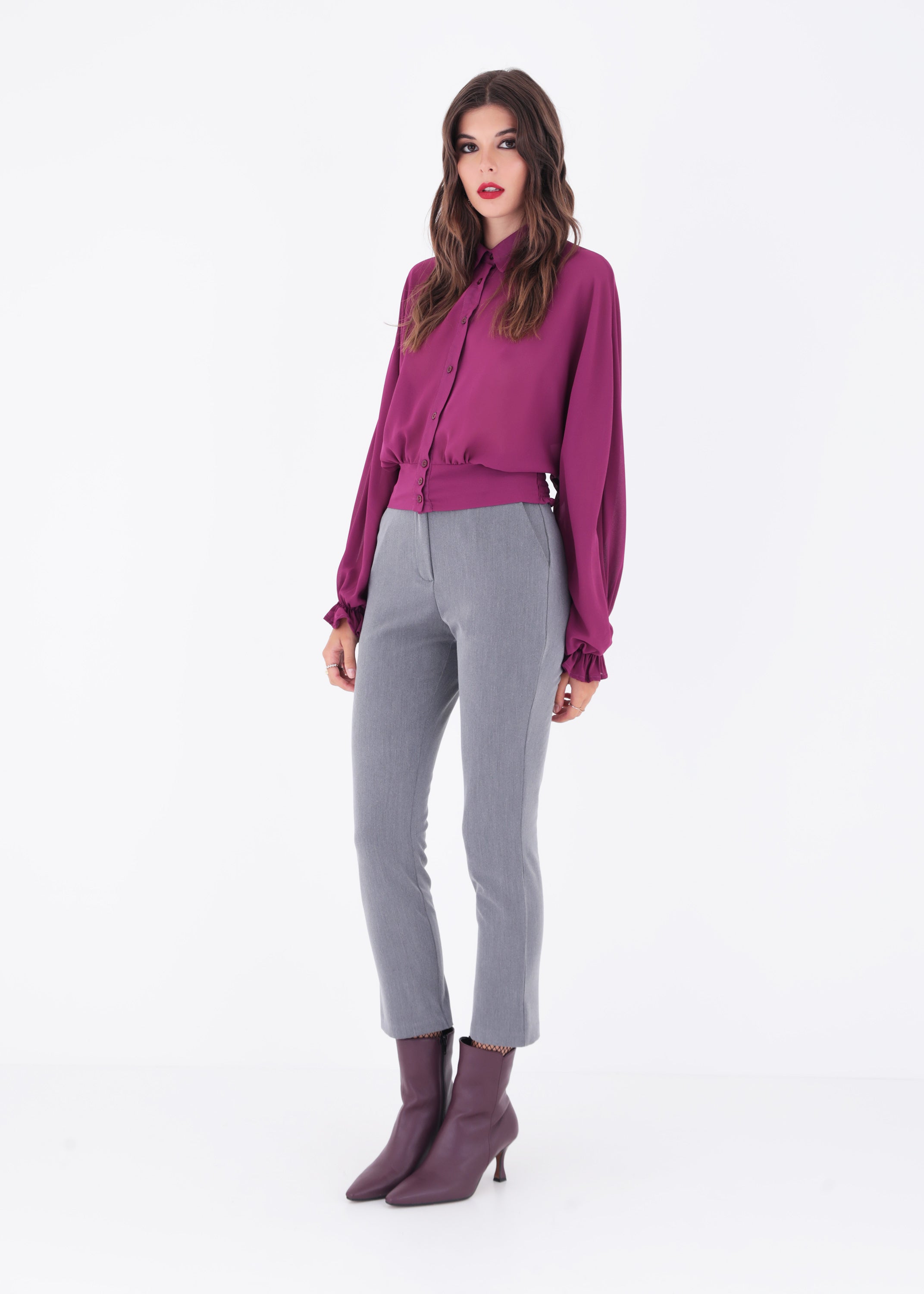 Pantalone dritto in mano lana - FW23