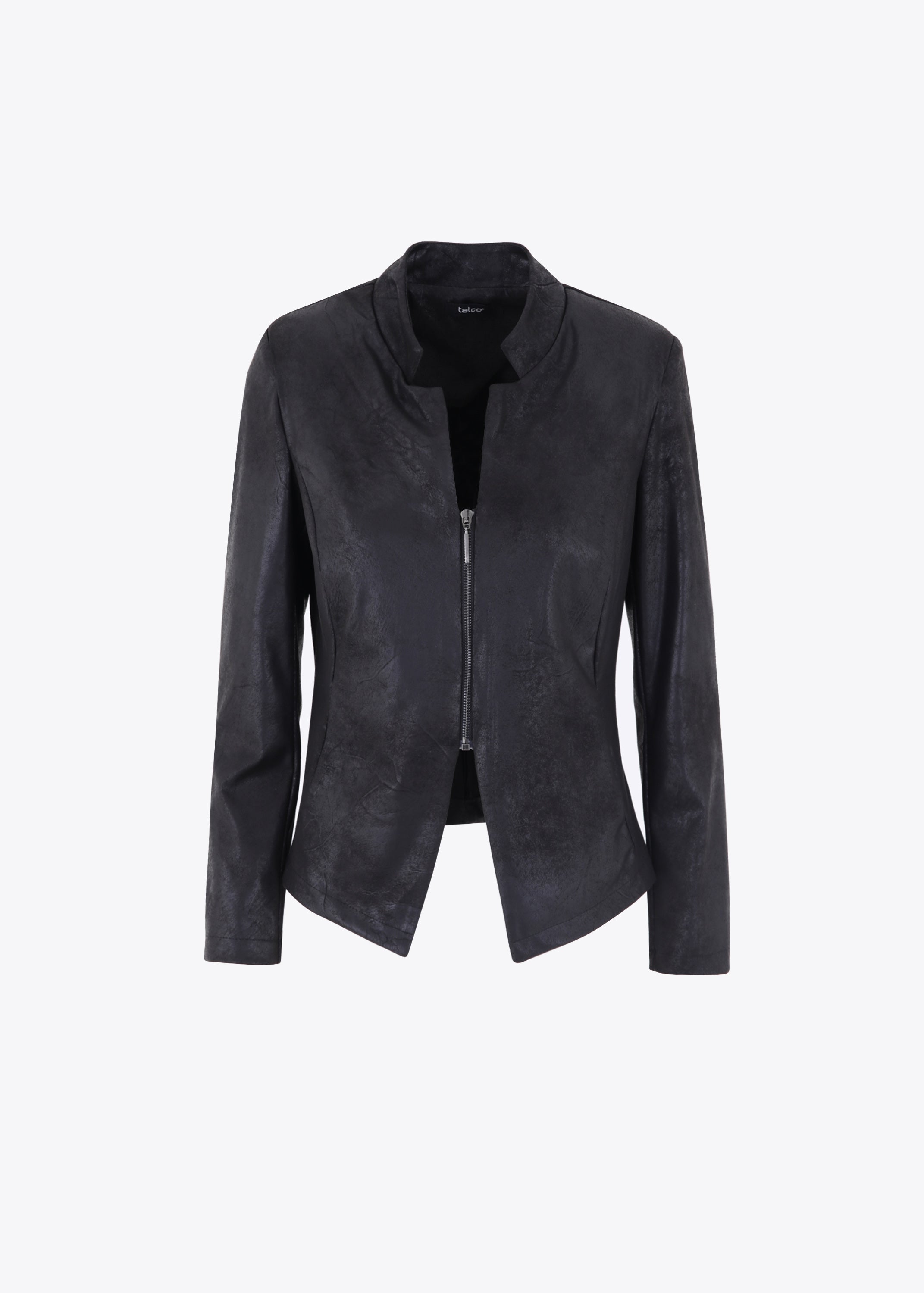 Giacca in ecopelle vintage con cerniera - FW23