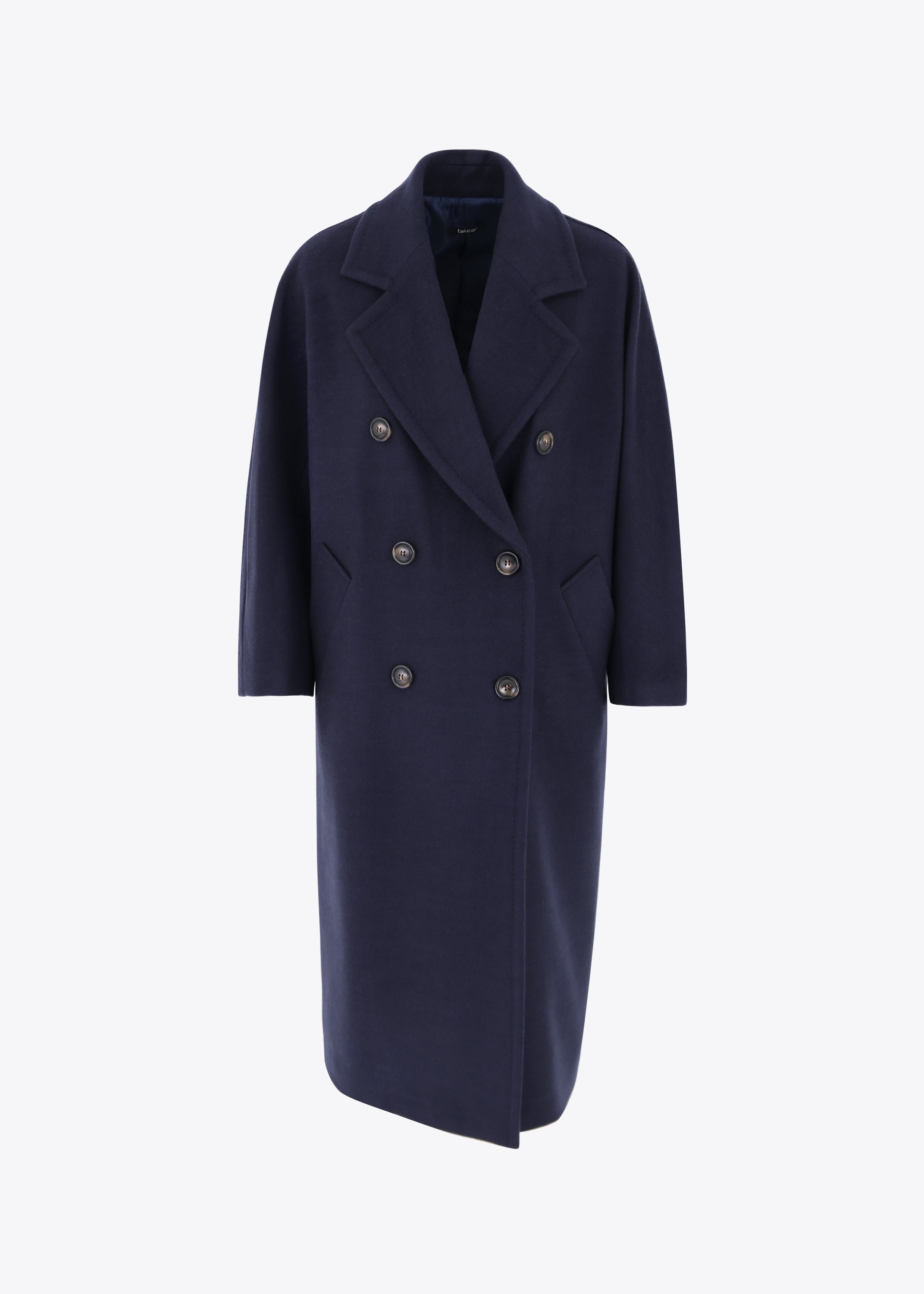 Cappotto over doppio petto in misto lana - FW23