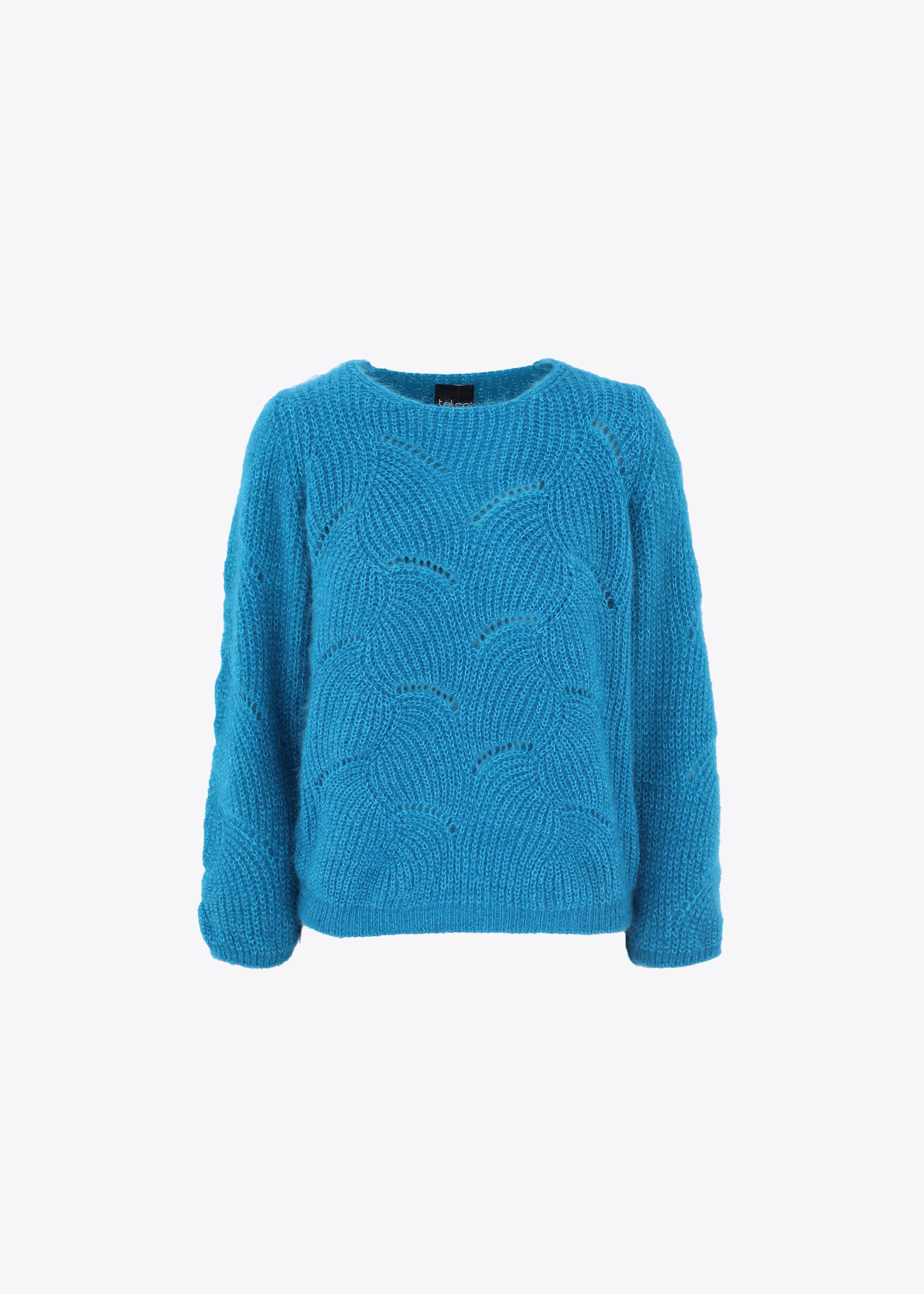 Pullover in maglia punto ventaglio effetto mohair - FW23