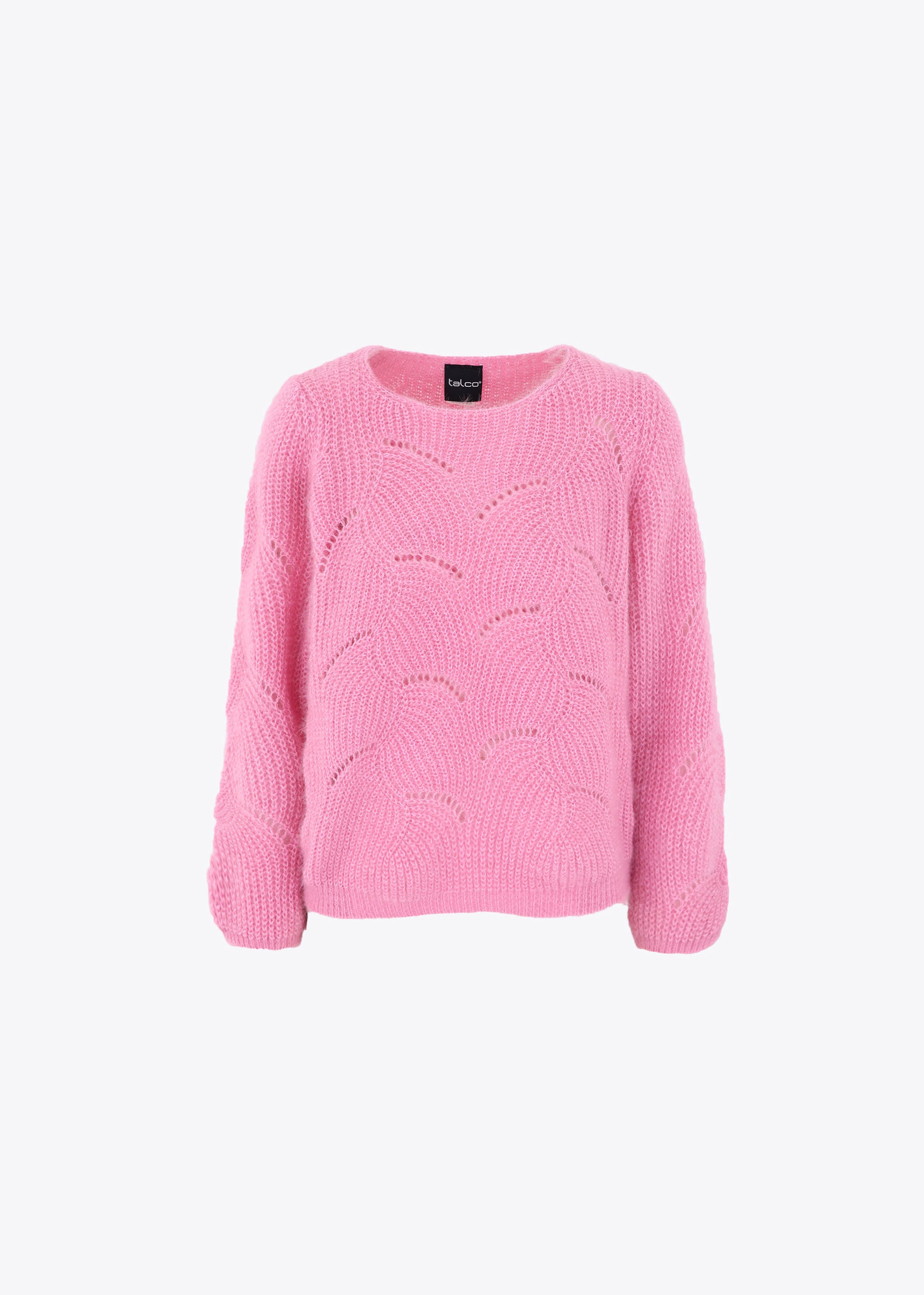 Pullover in maglia punto ventaglio effetto mohair - FW23