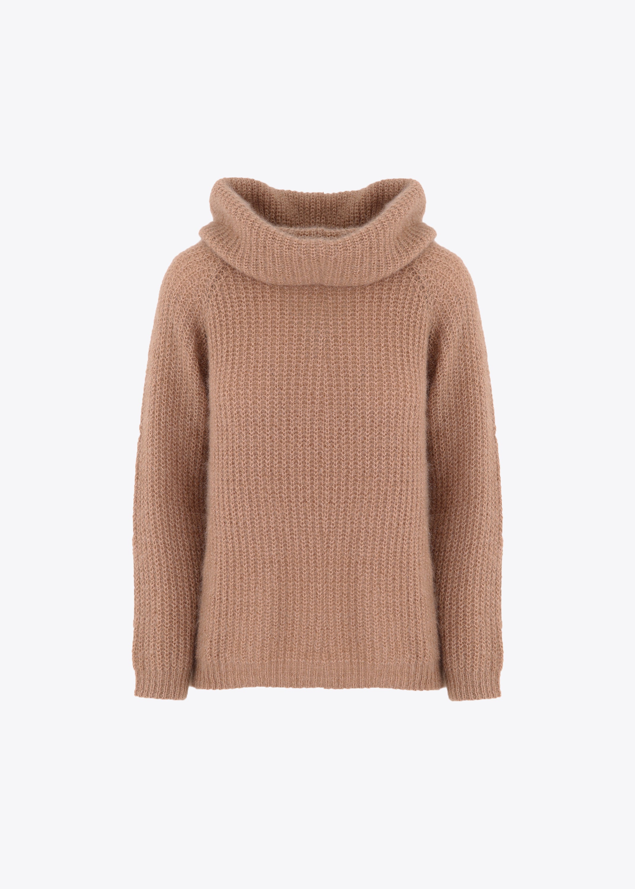 Pullover in maglia effetto mohair con collo alto - FW23