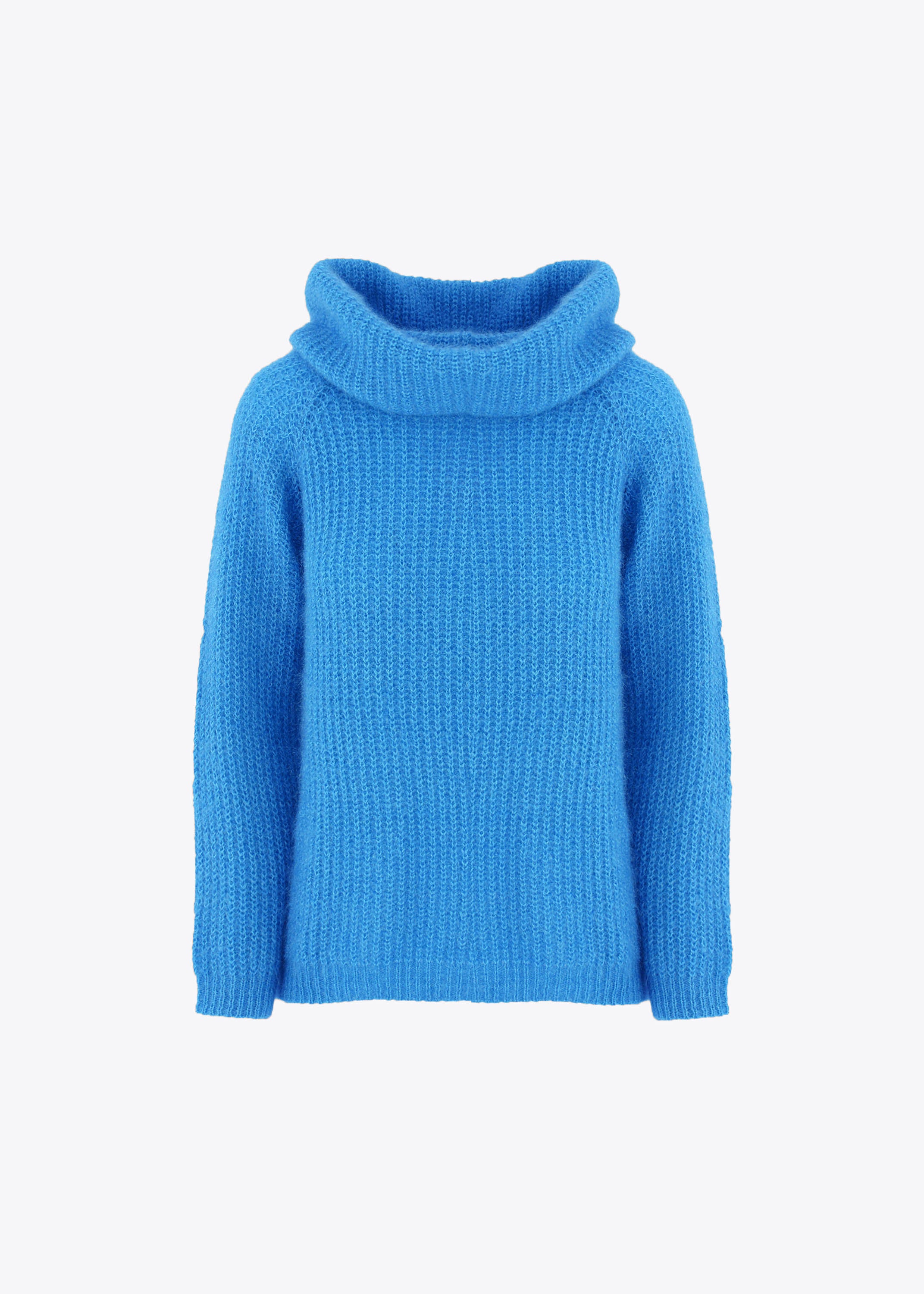 Pullover in maglia effetto mohair con collo alto - FW23