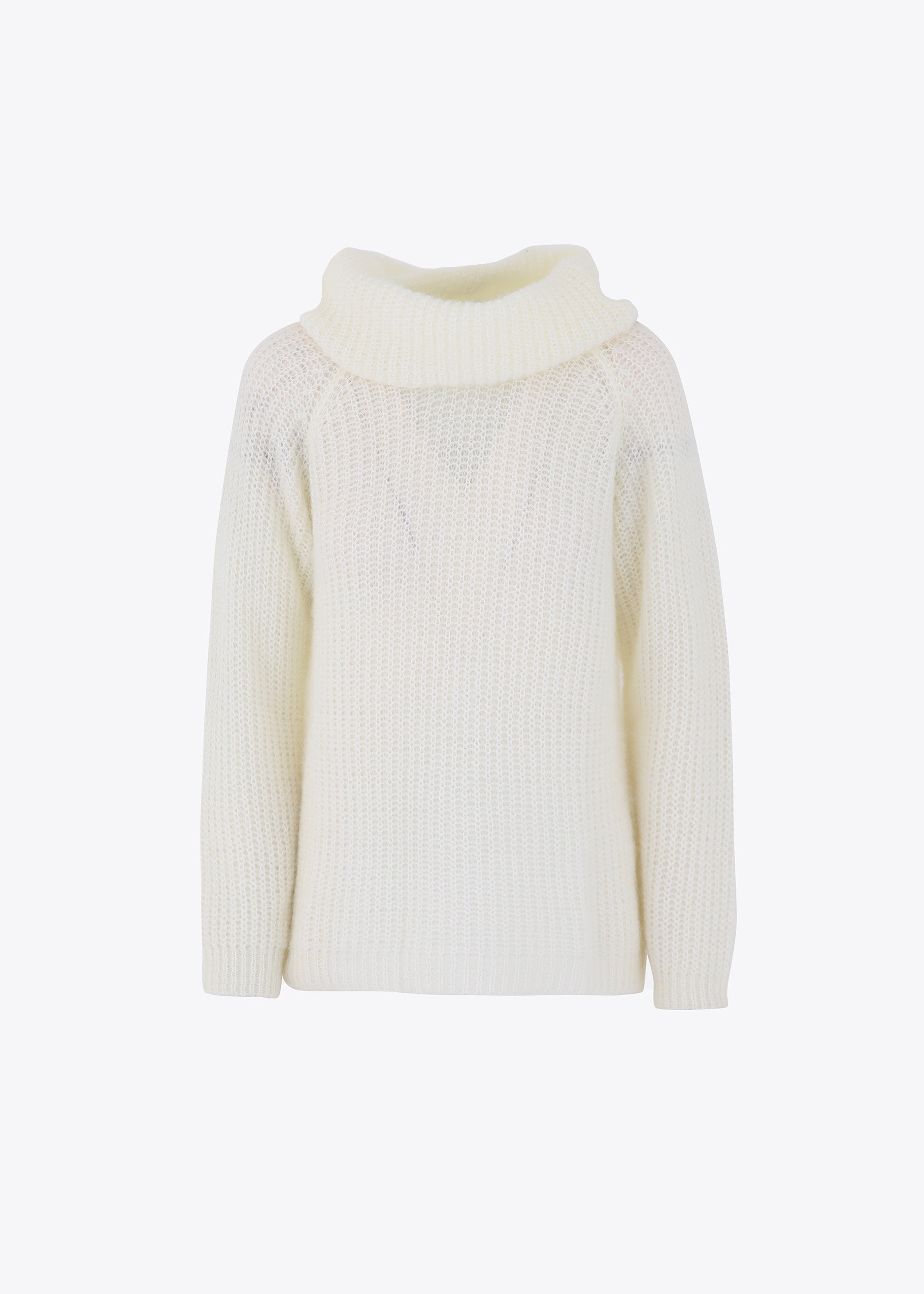 Pullover in maglia effetto mohair con collo alto - FW23