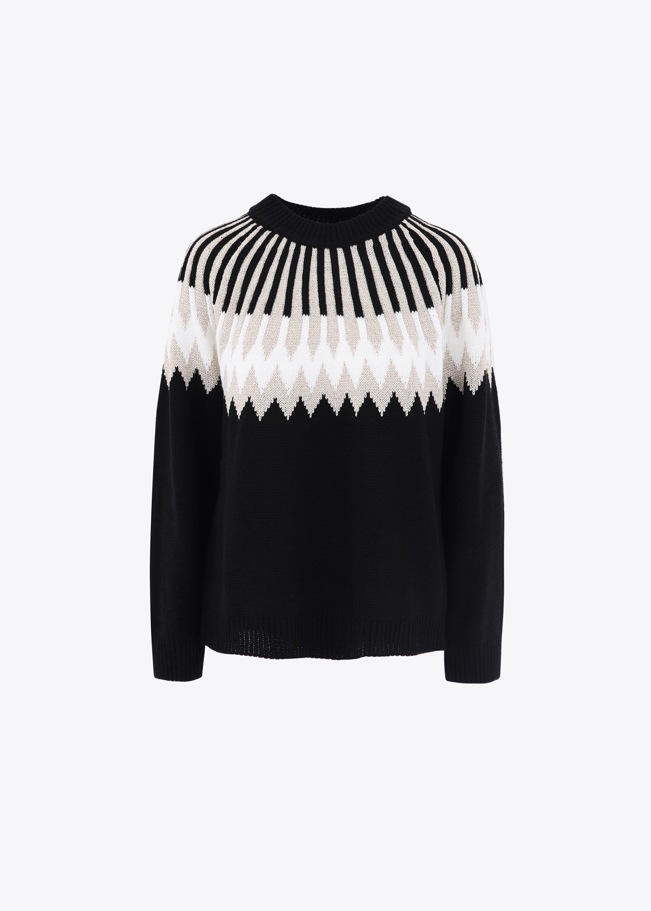 Pullover con intarsio lurex - FW23