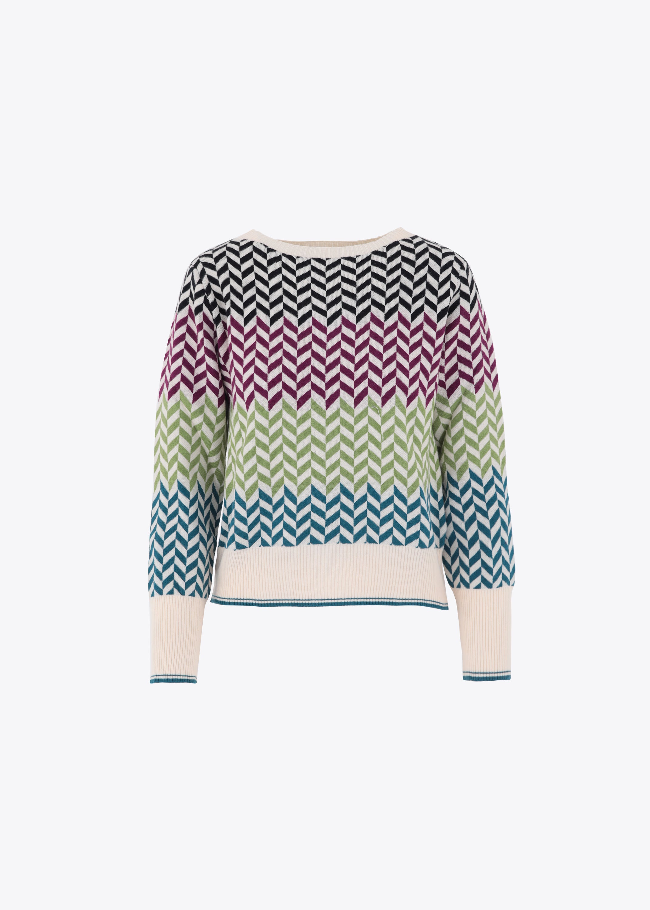 Pullover in maglia jacquard multicolor - FW23