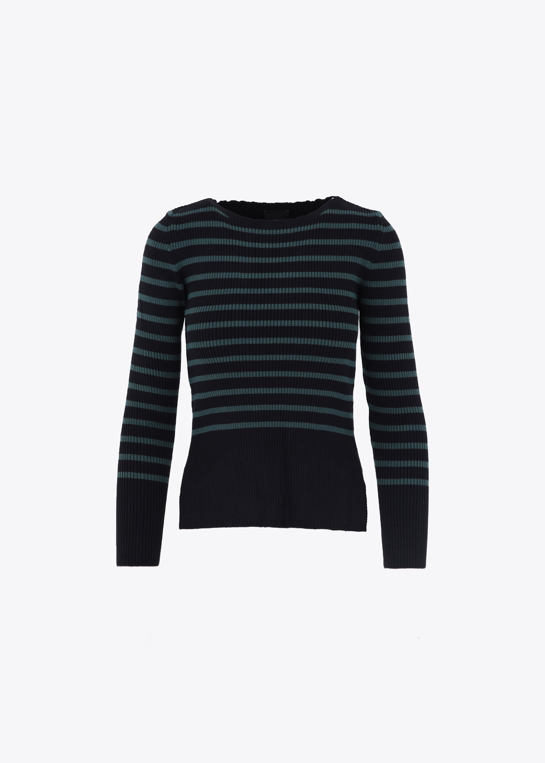Maglia a costine con righe orizzontali - FW23
