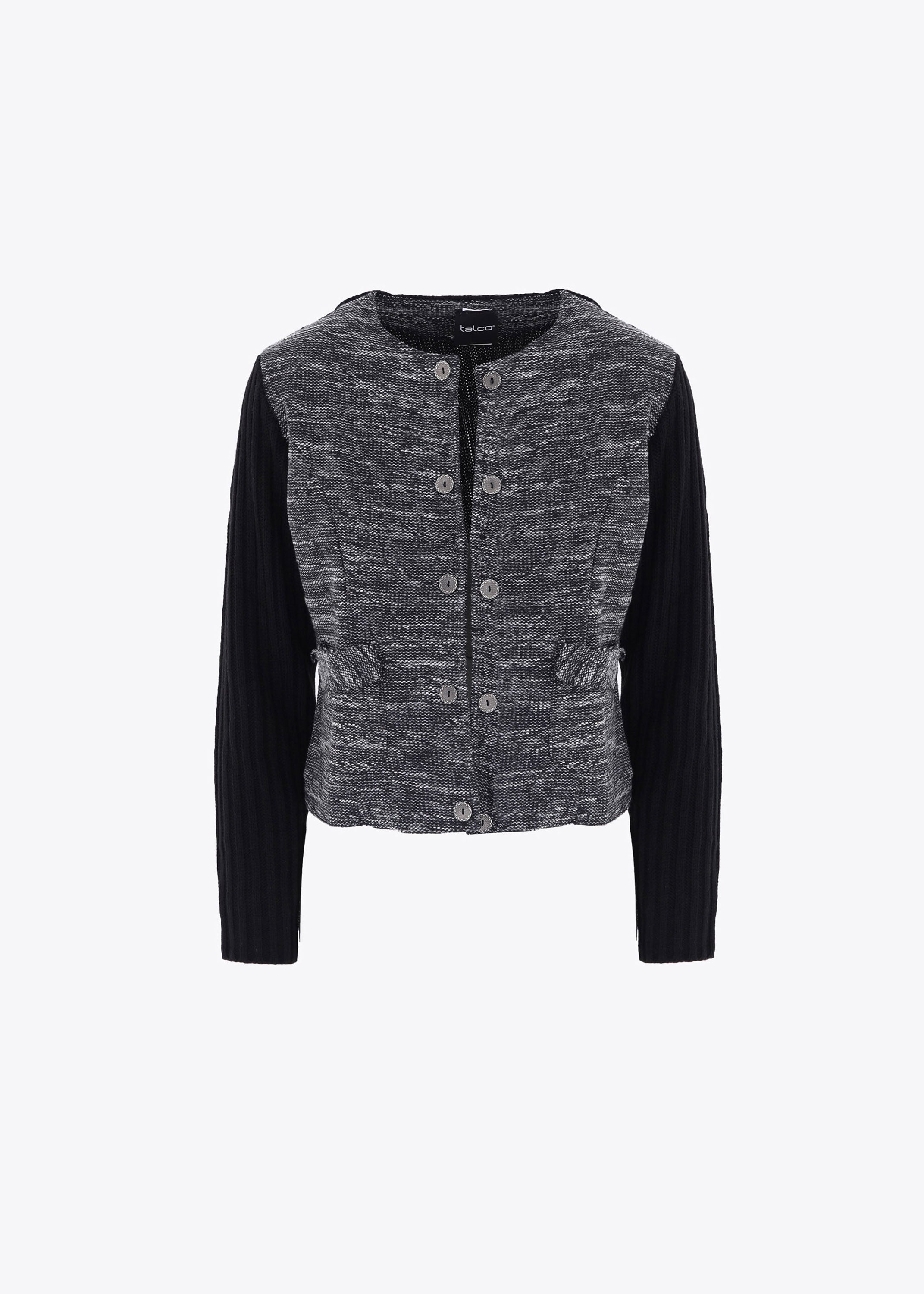 Giacca in maglia tweed misto lana - FW23