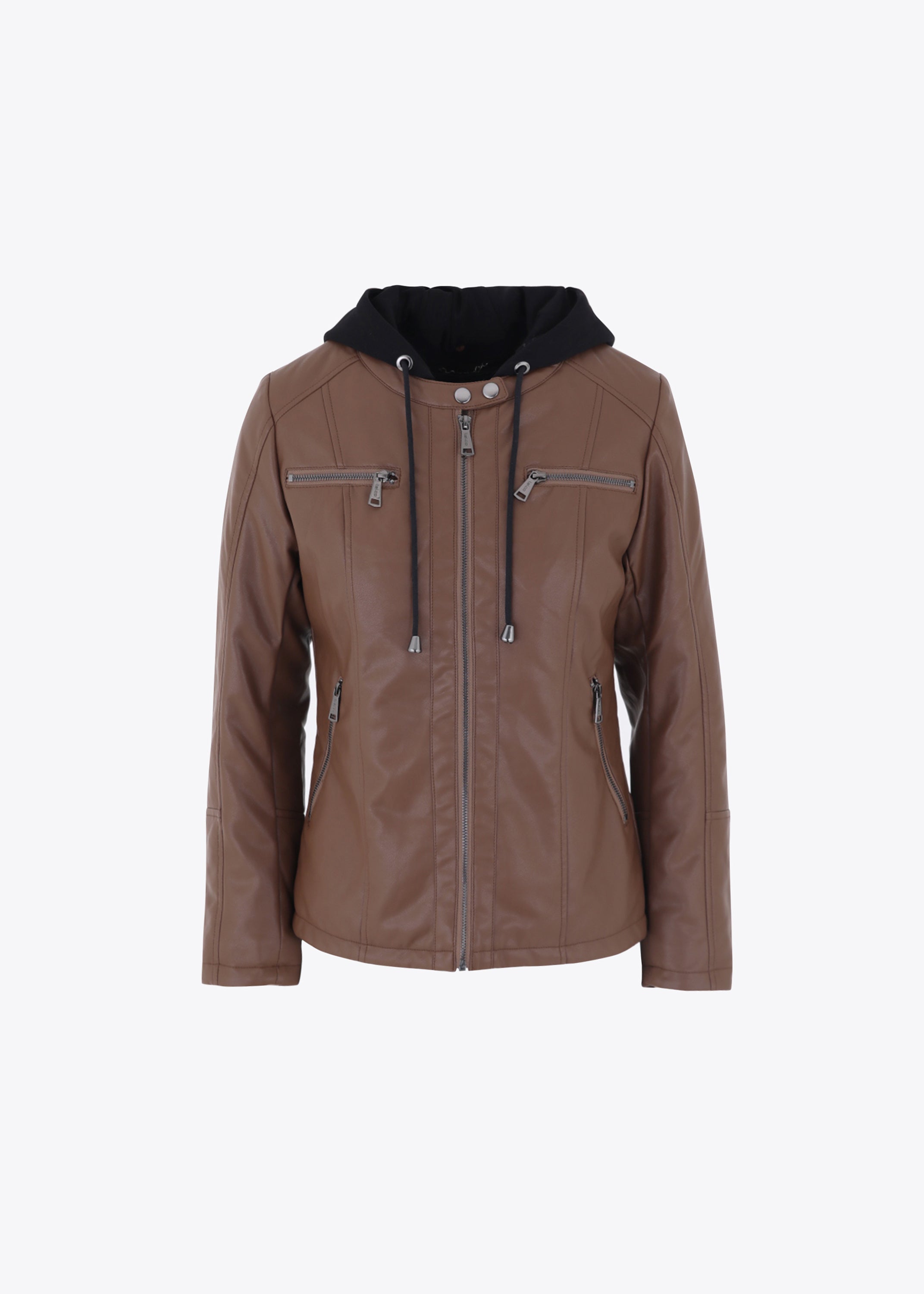 Giacca in ecopelle effetto felpa - FW23