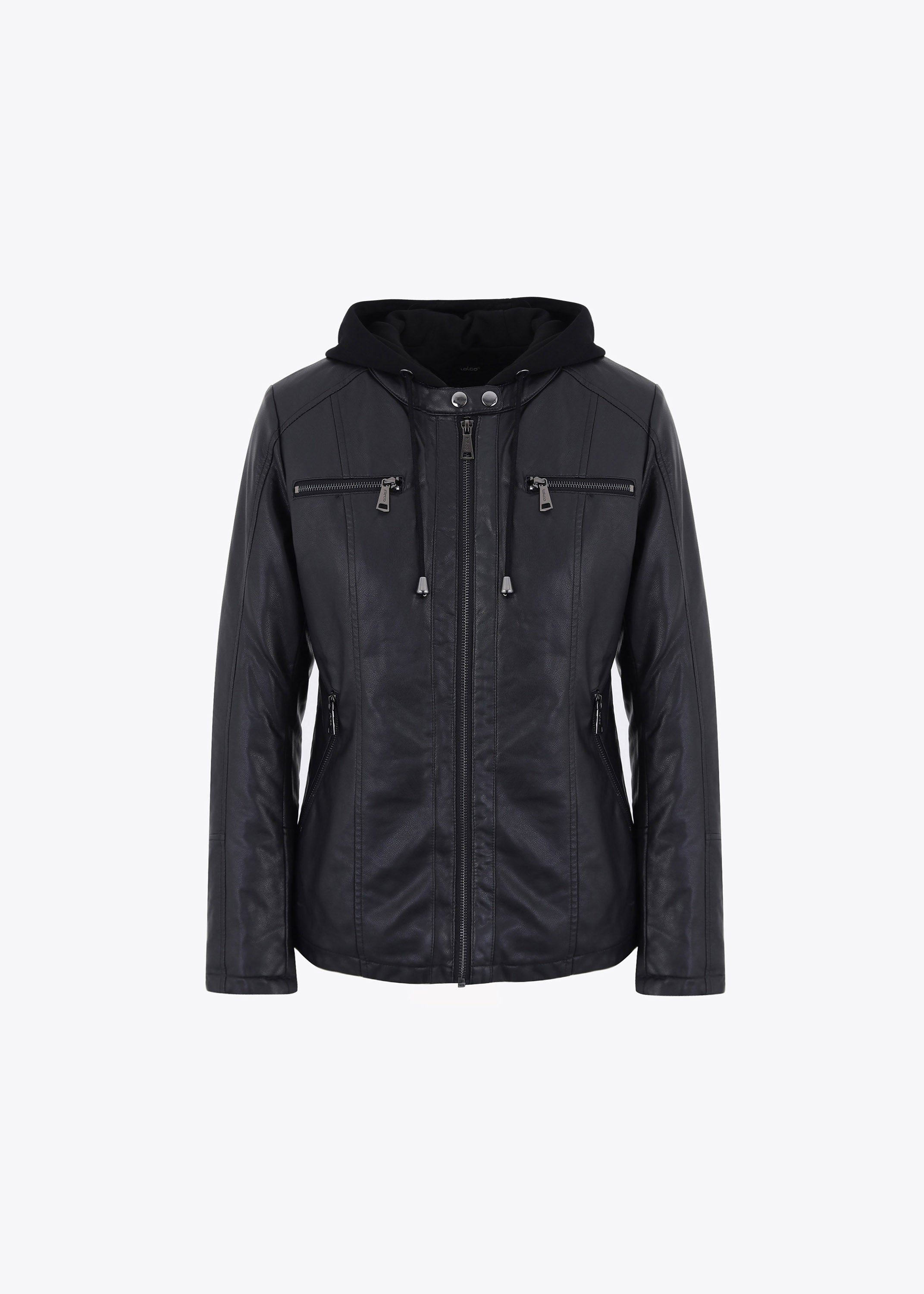Giacca in ecopelle effetto felpa - FW23